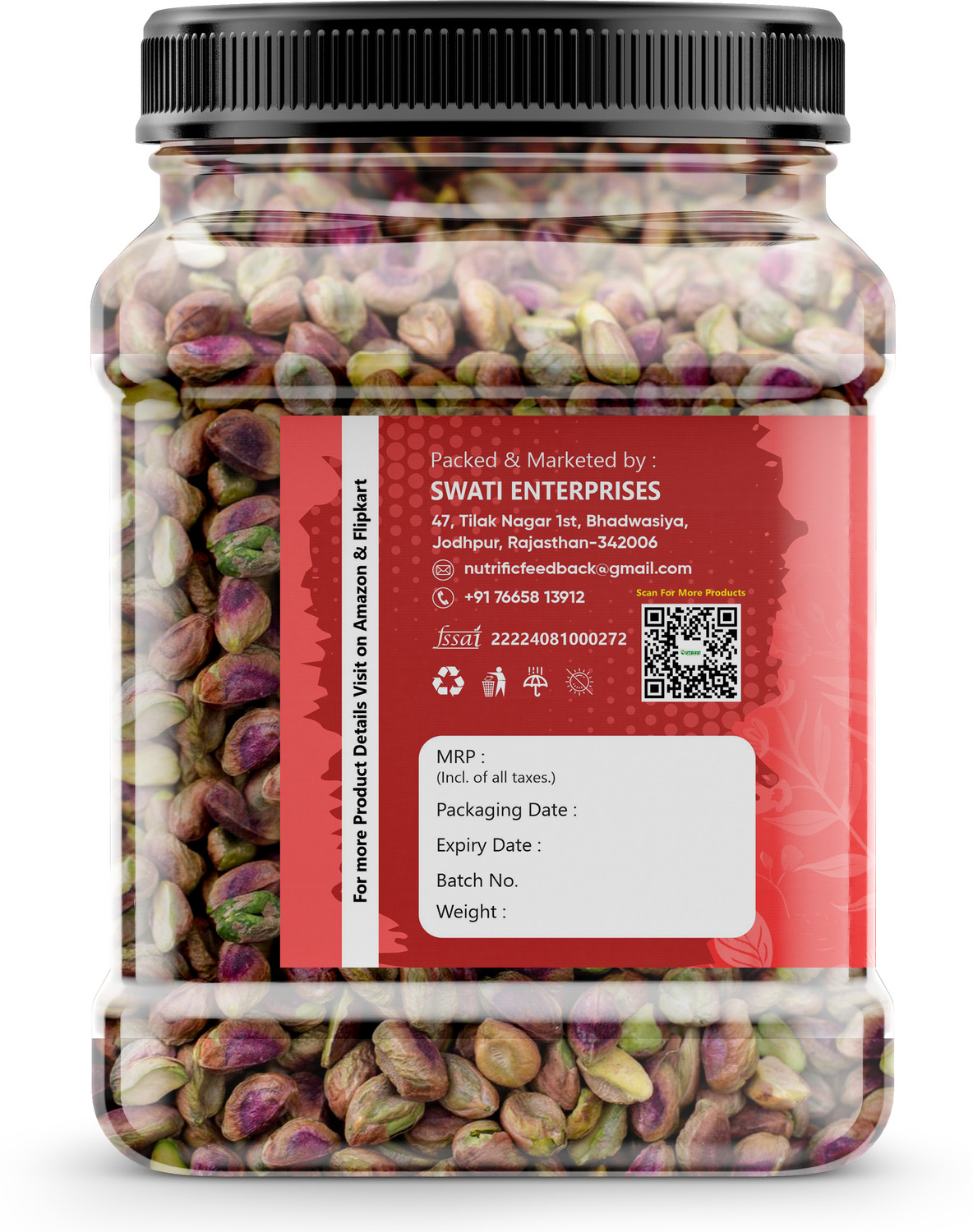 Image of Nutrific Pistachio Without Shell | Raw | Healthy Nuts | Tasty | Natural | 250g Pistachios