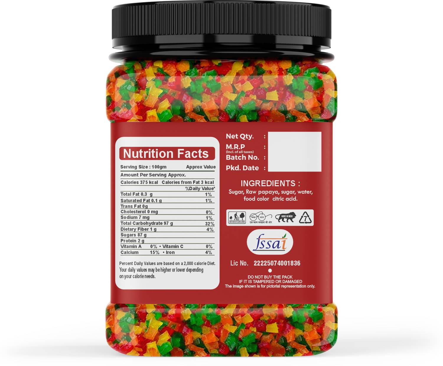 KAKA SETH Tutti Frutti for Baking & Decoration - Image 2