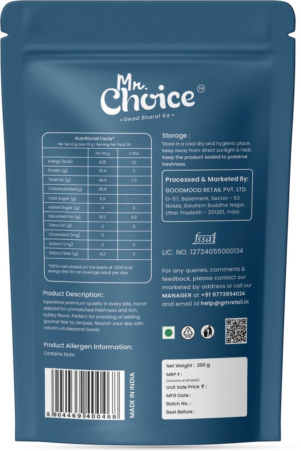 Mr Choice Natural Cashew & Raisin 200g Combo - Image 2