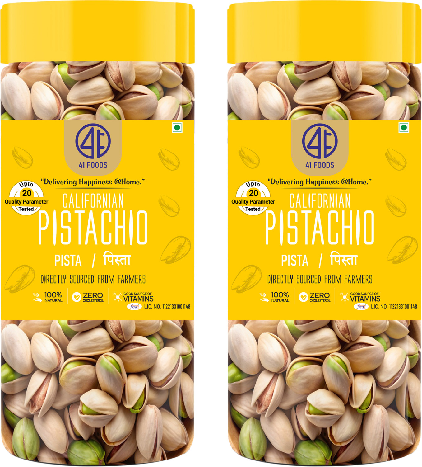 Image of 41 foods Premium Raw California Pistachios|Healthy Nutritious Pista|Rich in Protein| Pistachios