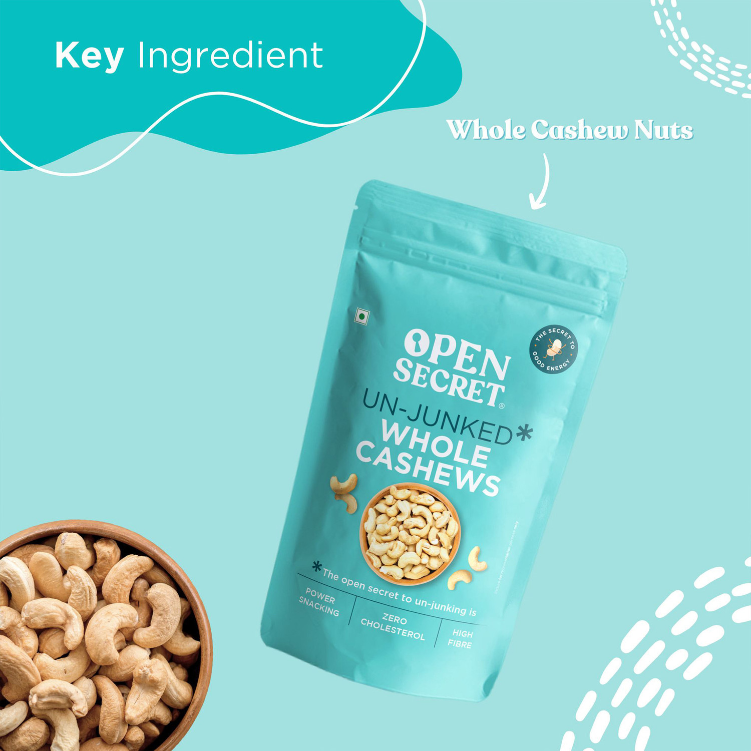 Image of OPEN SECRET Premium Whole Kaju / Cashews (1 x 200 g)
