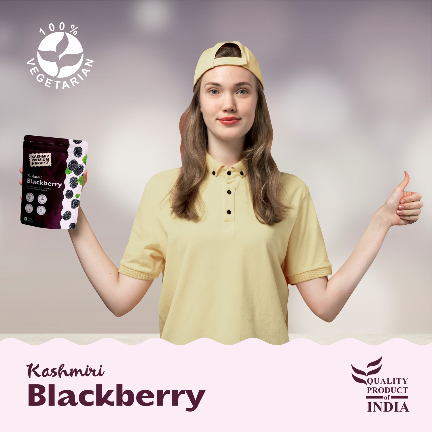 Image of Kashmir Premium Harvest - Grade 1, Handpicked, Juicy & Antioxidant-Rich Blackberry