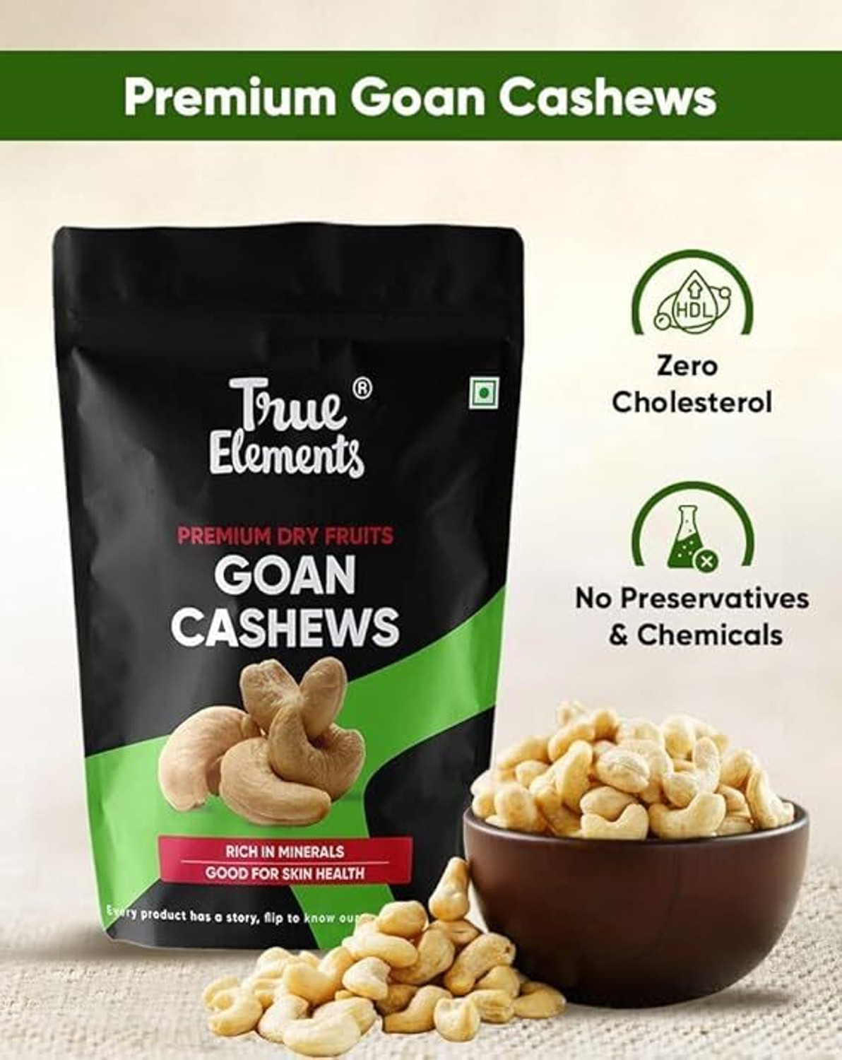 Image of True Elements Whole Cashews Cashews
