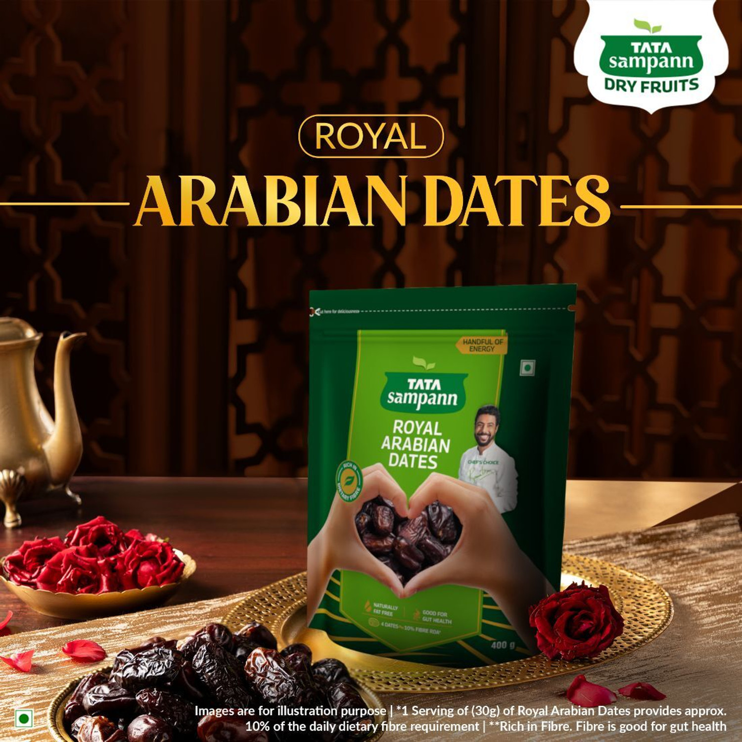 Image of Tata Sampann Royal Arabian Dates 1 400 g Dates