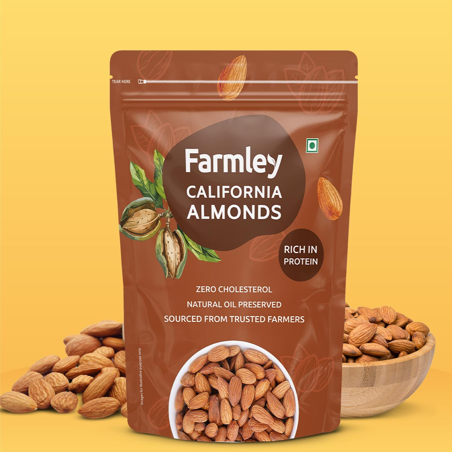 Image of Farmley Dry fruits Combo Pack of Almonds Cashews Raisins Walnuts Chia Seeds