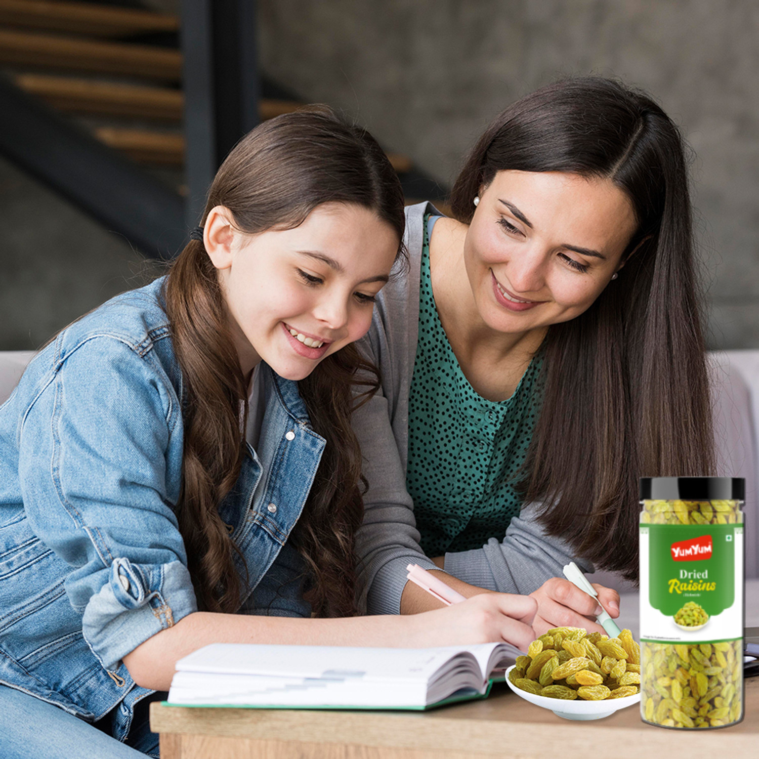 Image of YUM YUM Dry Fruits Combo Offer Kaju Kishmish Combo Pack Cashews Raisins Cashews, Raisins