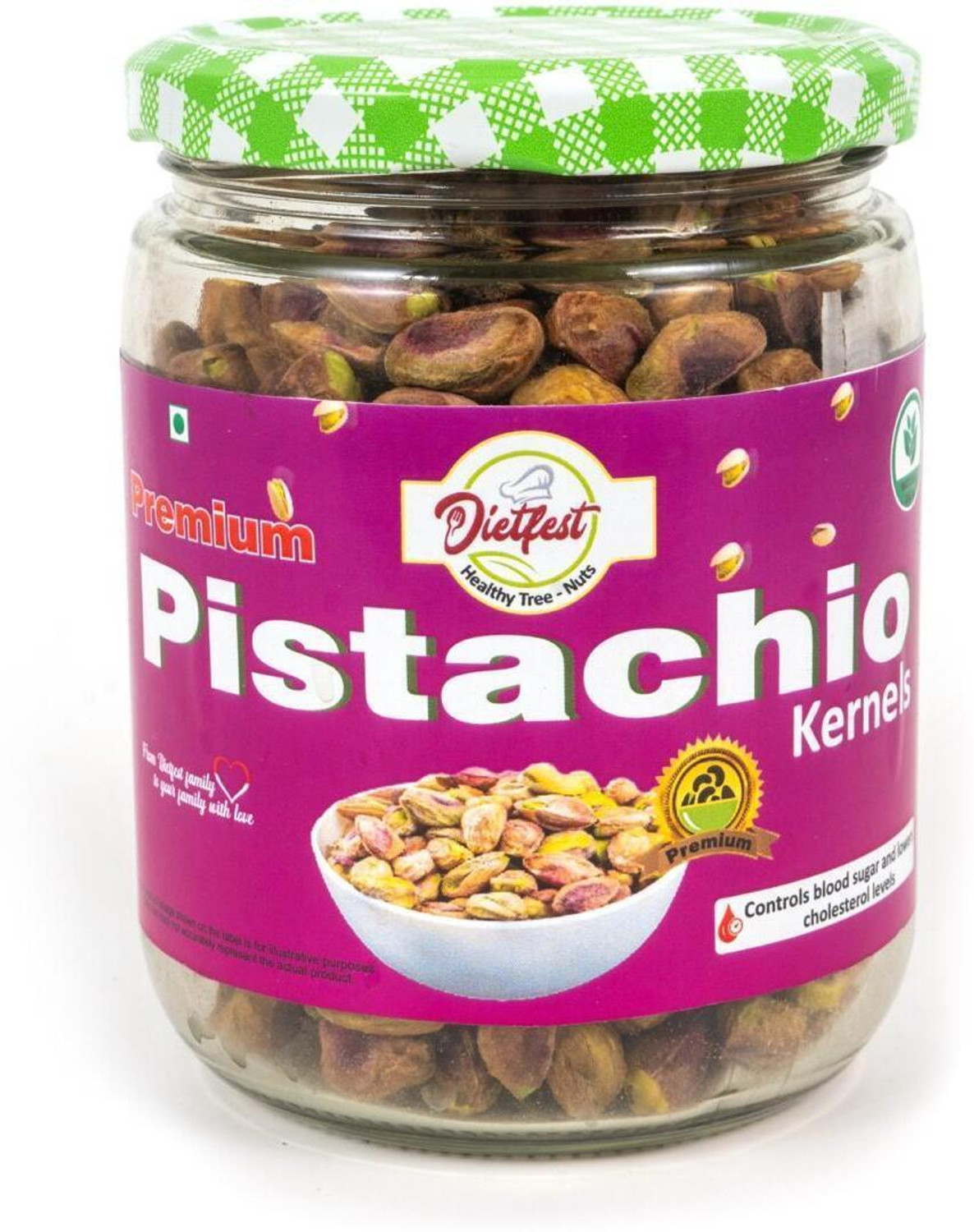 Image of DIETFEST Pistachio Kernels Unsalted | Super Crunchy & Delicious Pistachios