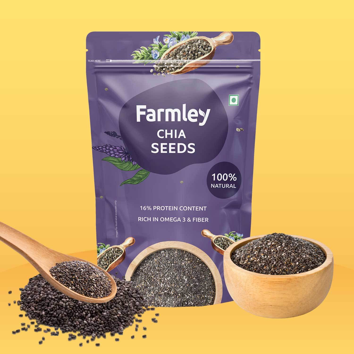 Image of Farmley Dry fruits Combo Pack of Almonds Cashews Raisins Walnuts Chia Seeds