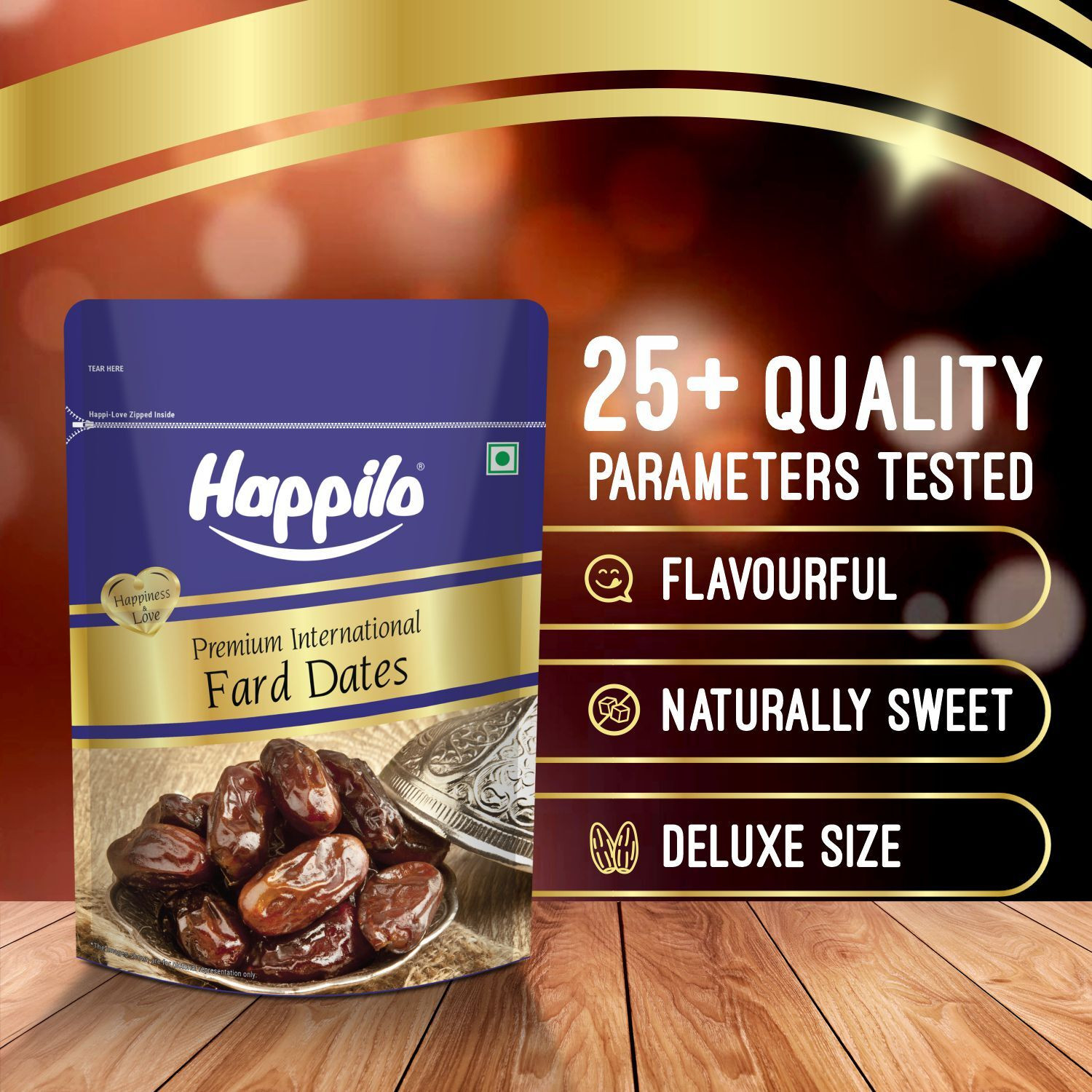 Image of Happilo Premium Fard Dates, Rich in Fiber, Vitamins, and Minerals Dates