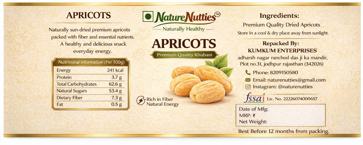 Image of Nature nutties Apricoat-1 kg Apricots