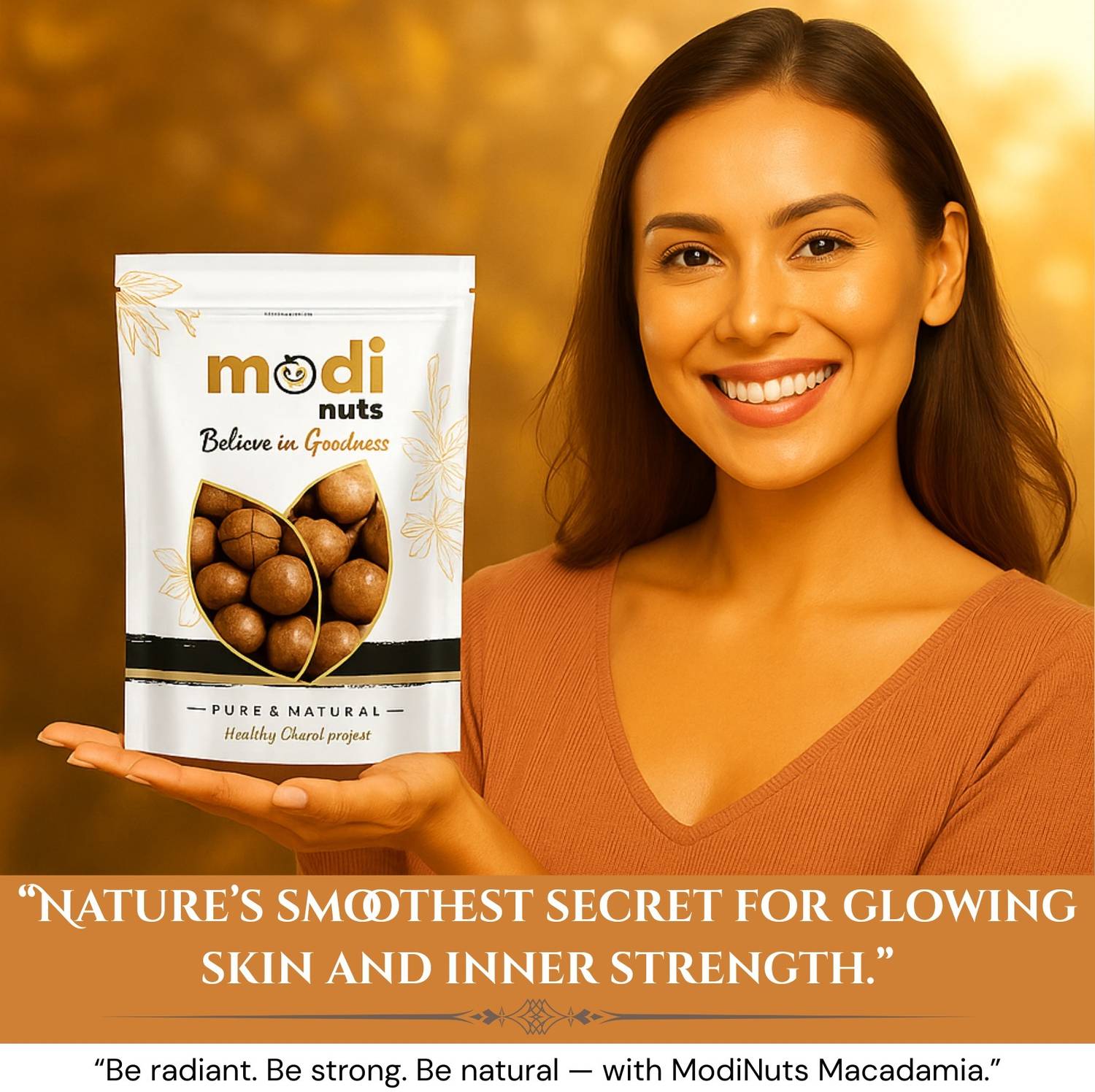 Modinuts Premium Macadamia Nuts 500 gm |Rich in Antioxidants & Protein|Whole Natural Macadamia Nuts