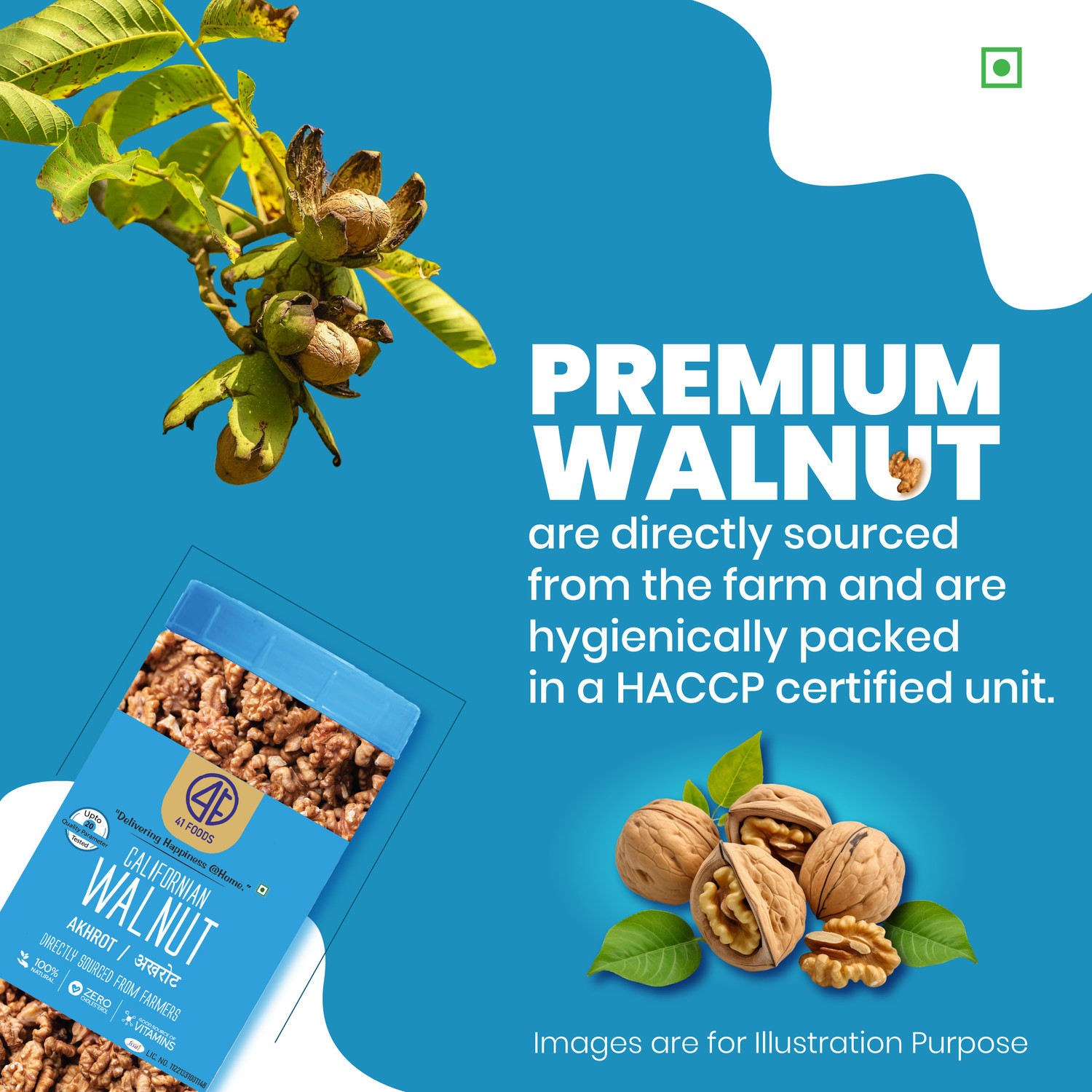 Image of 41 foods Premium Dry Fruits Combo Pack of Healthy Tasty Akhrot Anjeer 300g | Walnuts, Figs