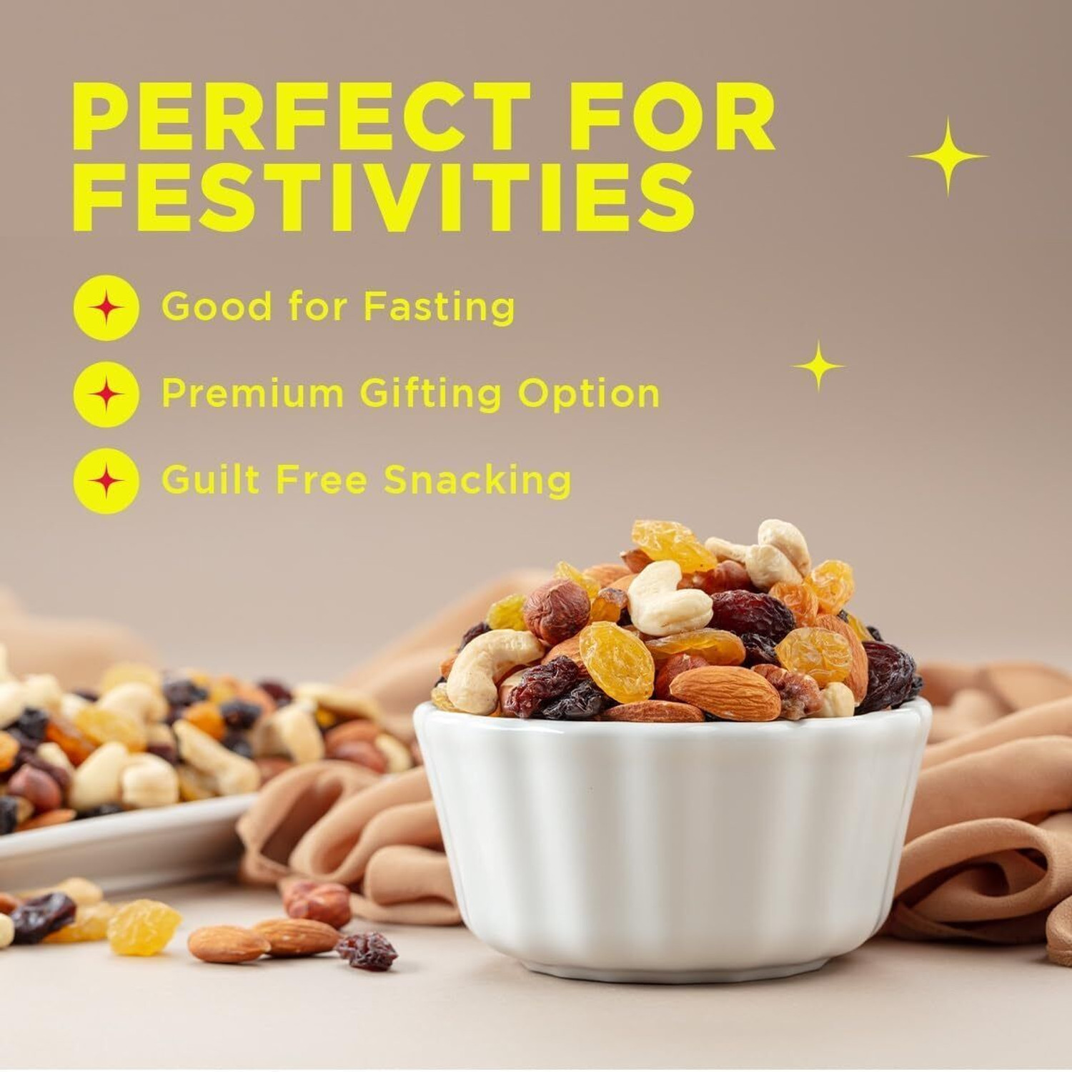 Image of Yogabar Health Mix, Premium Dry Fruit Mix, Panchmeva, Seeds Mix Assorted Seeds & Nuts