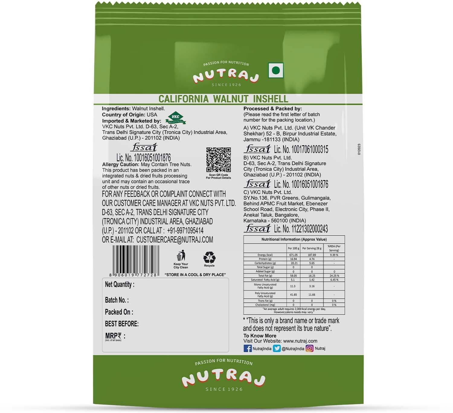 Nutraj California Walnuts In-Shell 1kg - Image 4