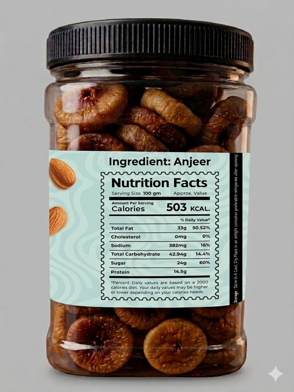 Image of Savique Premium Dried Afghani Anjeer | Dryfruit Fresh Figs