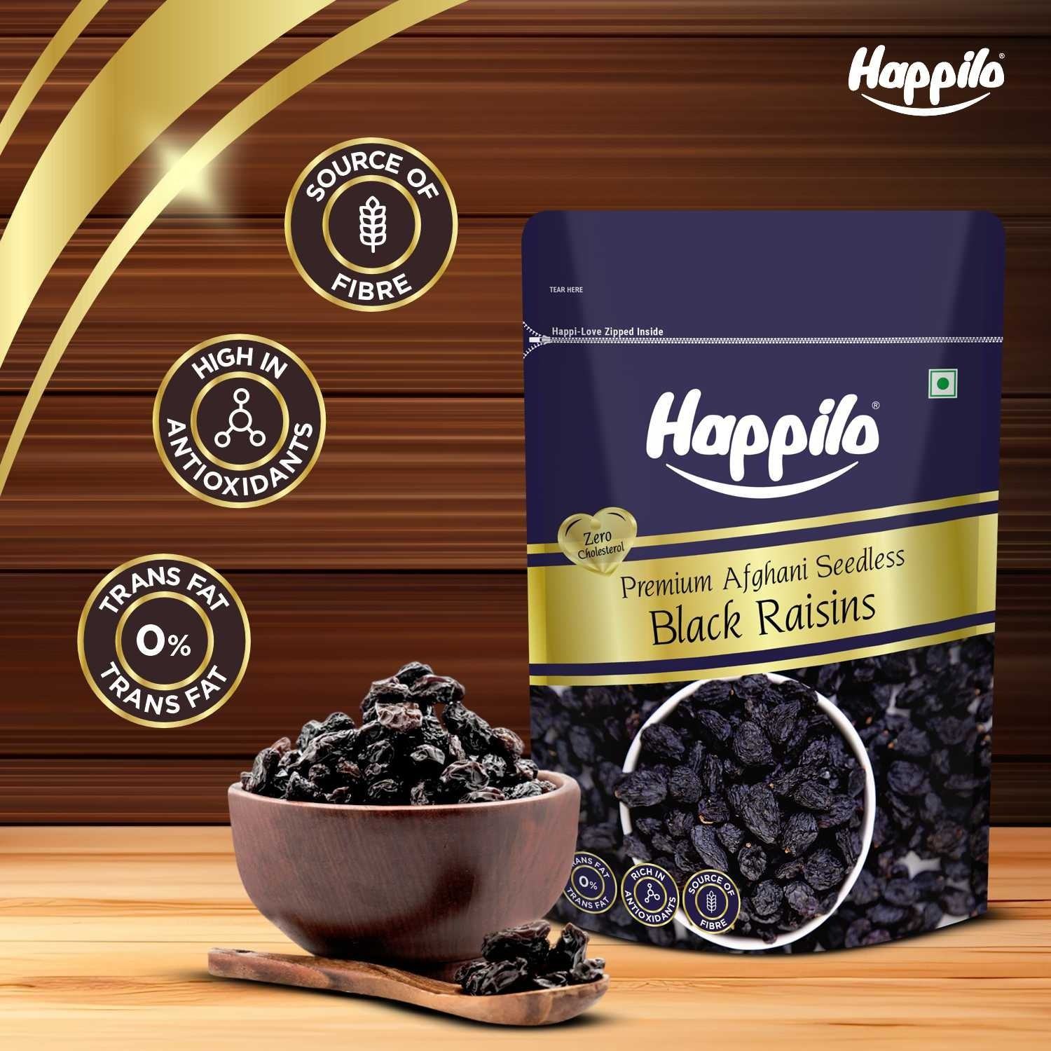 Image of Happilo Premium Afghani Seedless Black Raisins