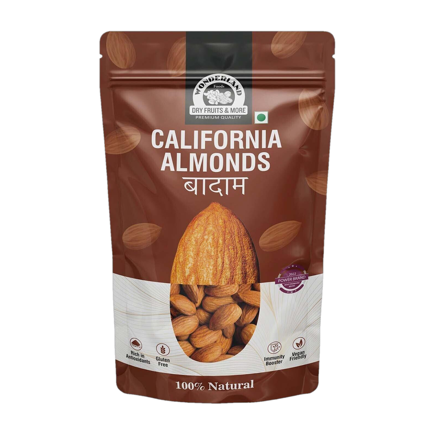 WONDERLAND Raw California Almonds 300 Grams Almonds
