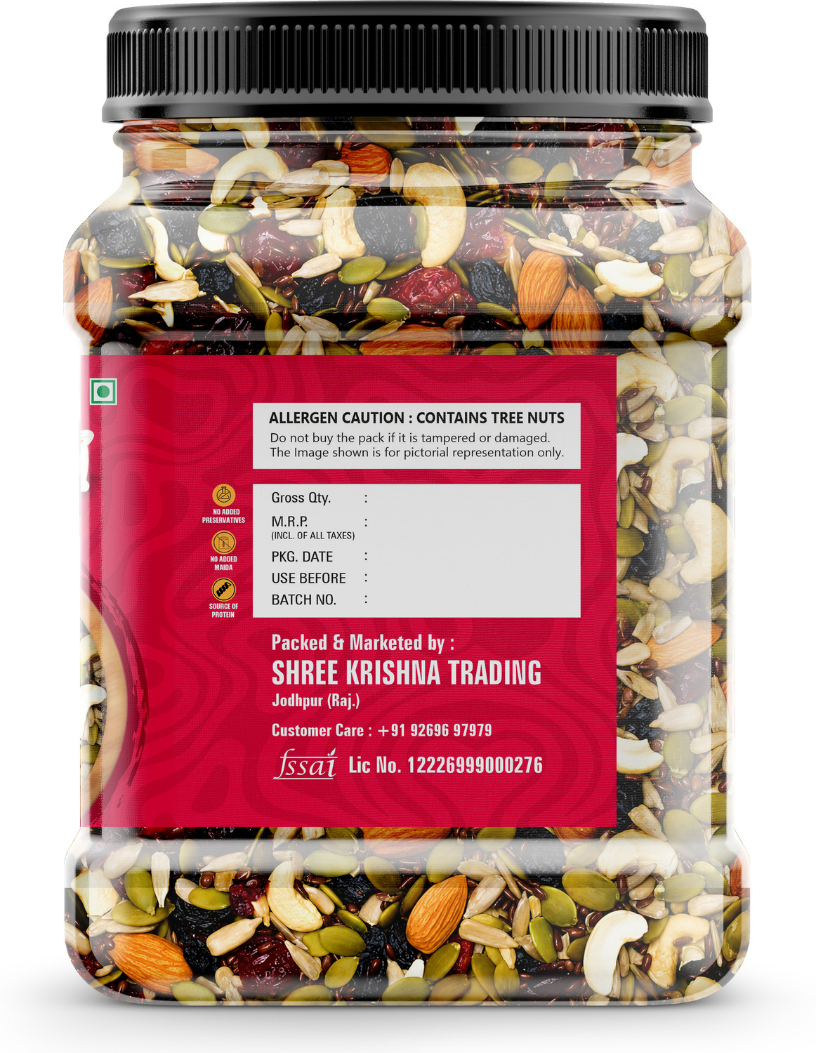 Image of DAILYHERBS Mixed Dry fruit | Mewa Mix Almonds, Cashews, Raisins, Dates, Kiwi, Apricots, Assorted Seeds & Nuts