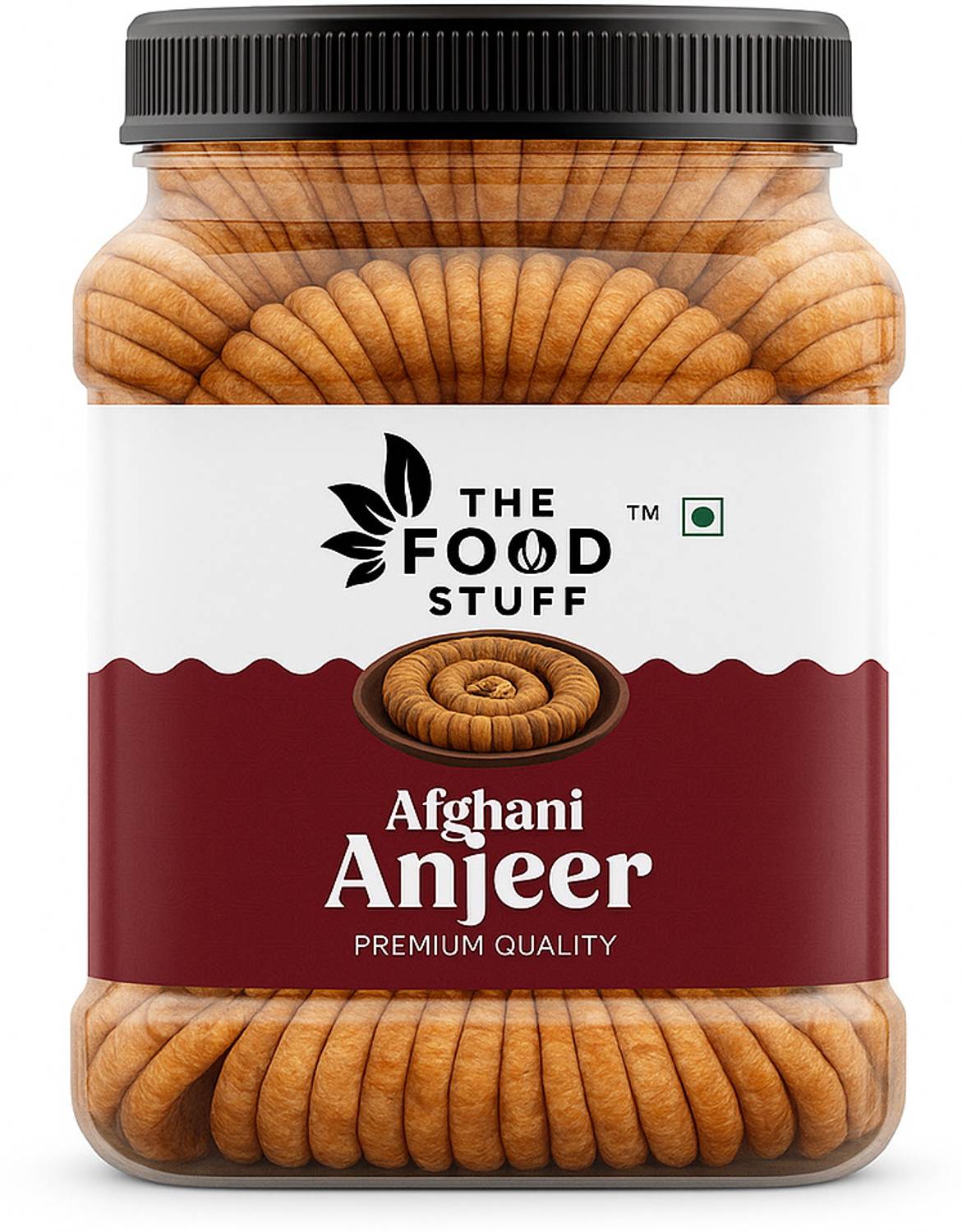 THE FOOD STUFF DRY FIGS PREMIUM ANJEER BOLD AND SOFT FIGS 1KG JAR...mo