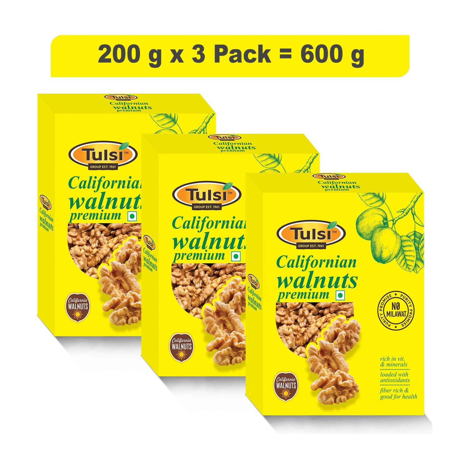 Tulsi California Kernrels Premium Walnuts