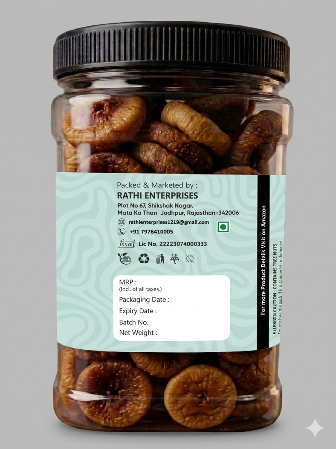Image of Savique Premium Dried Afghani Anjeer | Dryfruit Fresh Figs