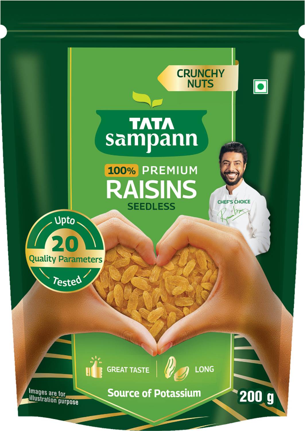 Tata Sampann Premium Quality Kishmish, 100% Pure Raisins - Image 1