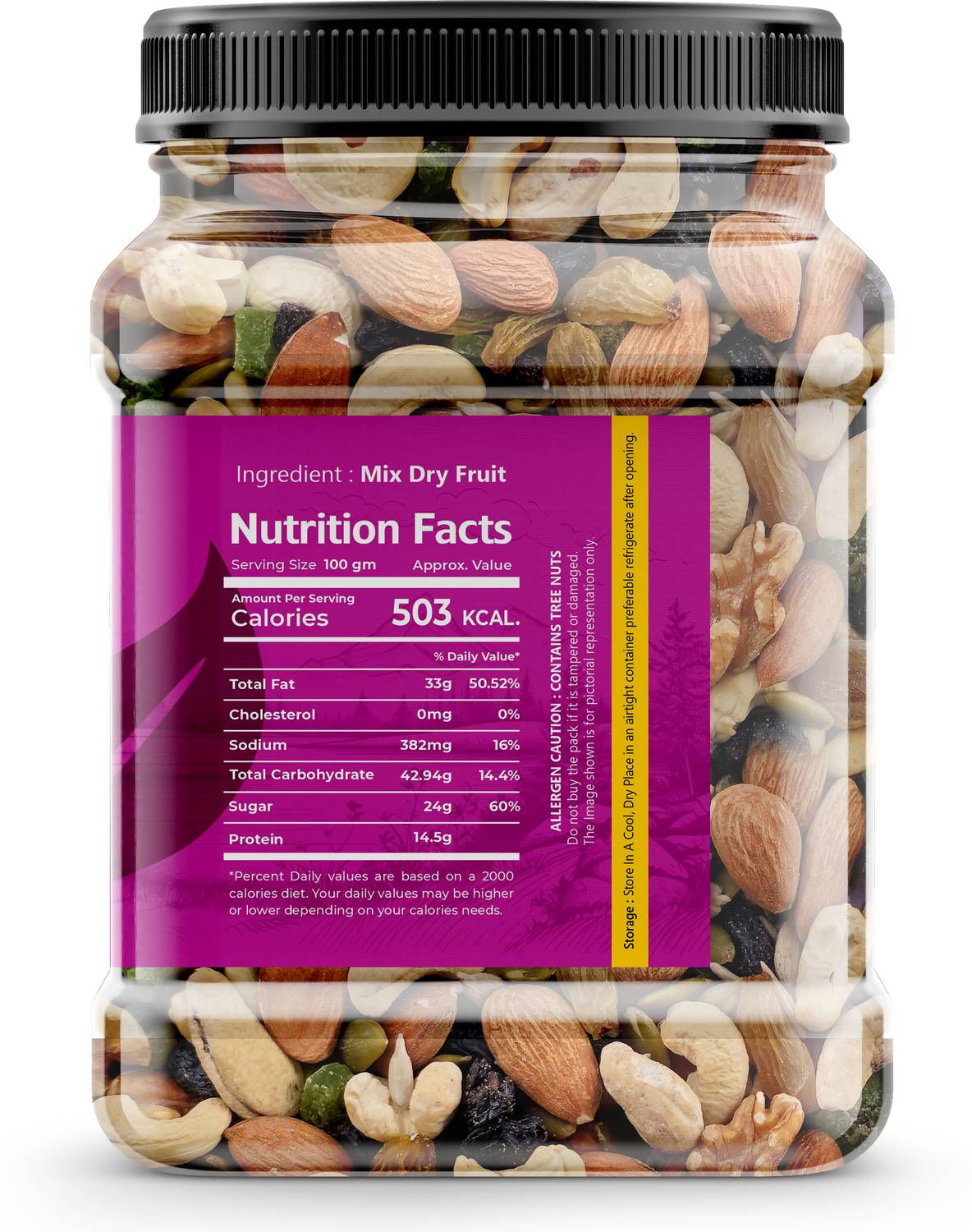 MRHERB Mix Dry Fruit 500GM - Image 3