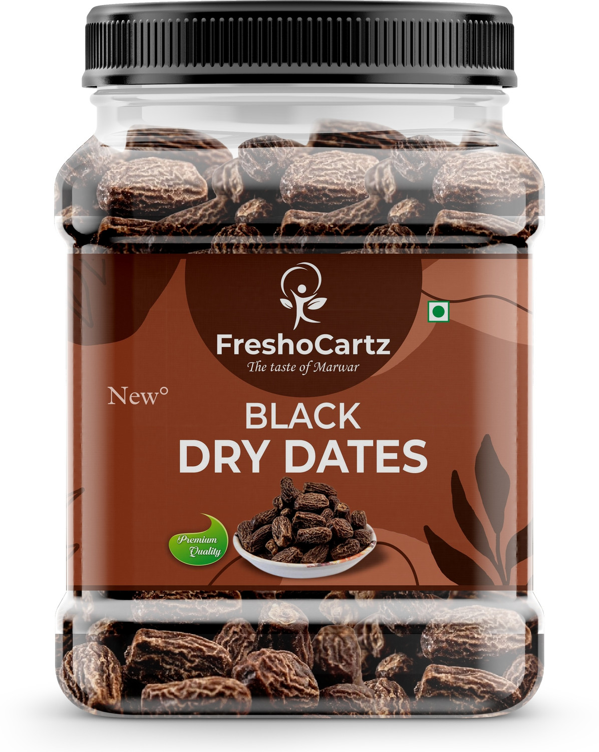 Image of FreshoCartz Black Dry Dates | Kala Sukha Khajoor | Dry Chuhara | Kali Dates | Dry Dates