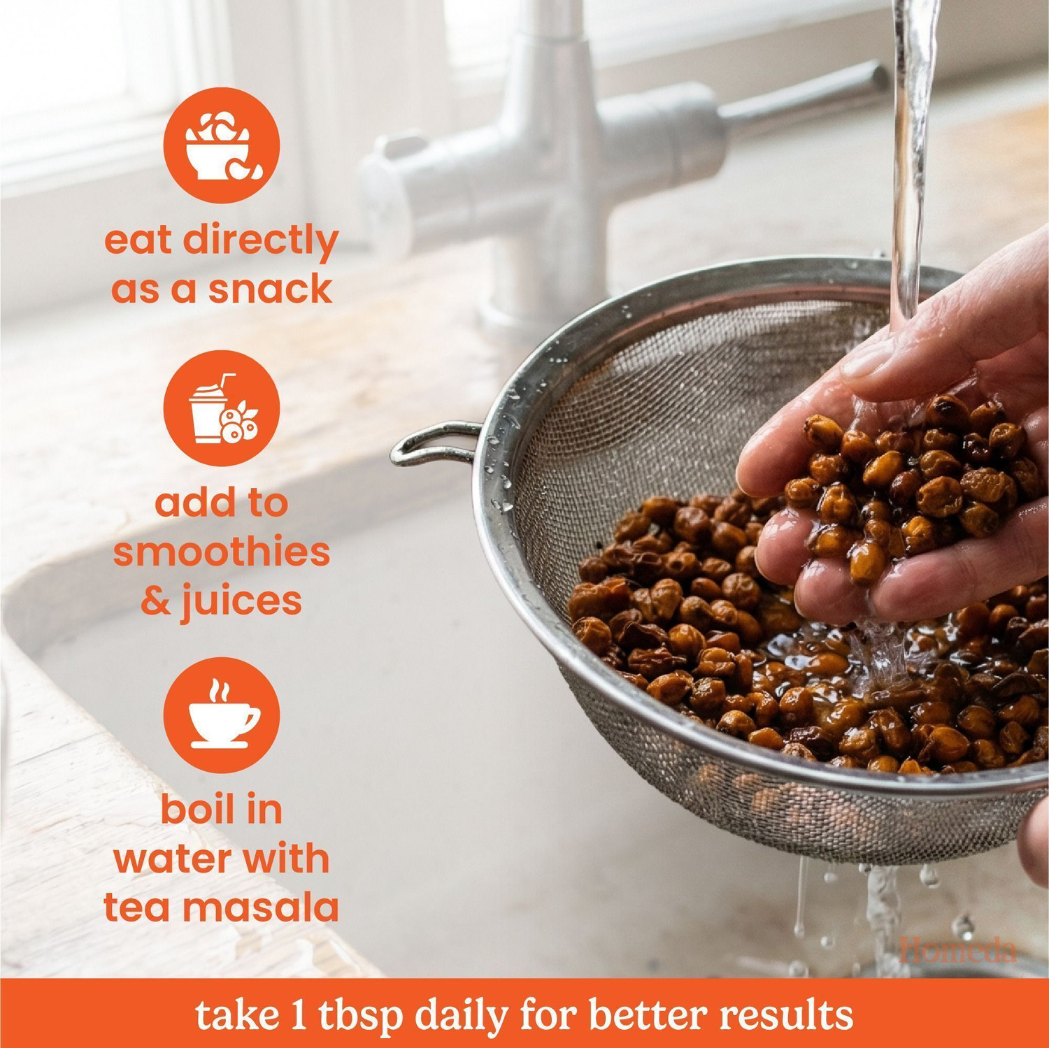 Image of Homeda Sea Buckthorn Berry - Protein-Rich Omega, Vitamin | Seabuckthorn Berry Dry Seed Golden Berries