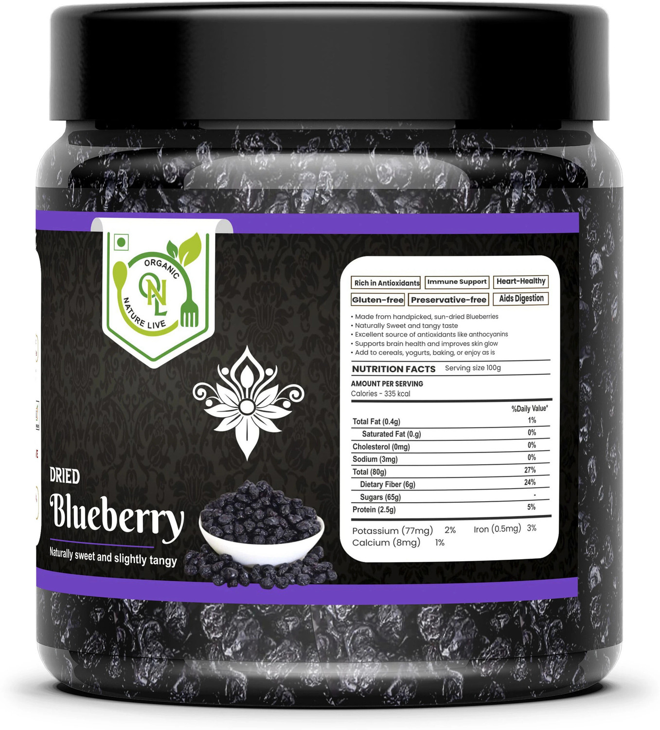 Image of organic nature live Blueberry Blueberry