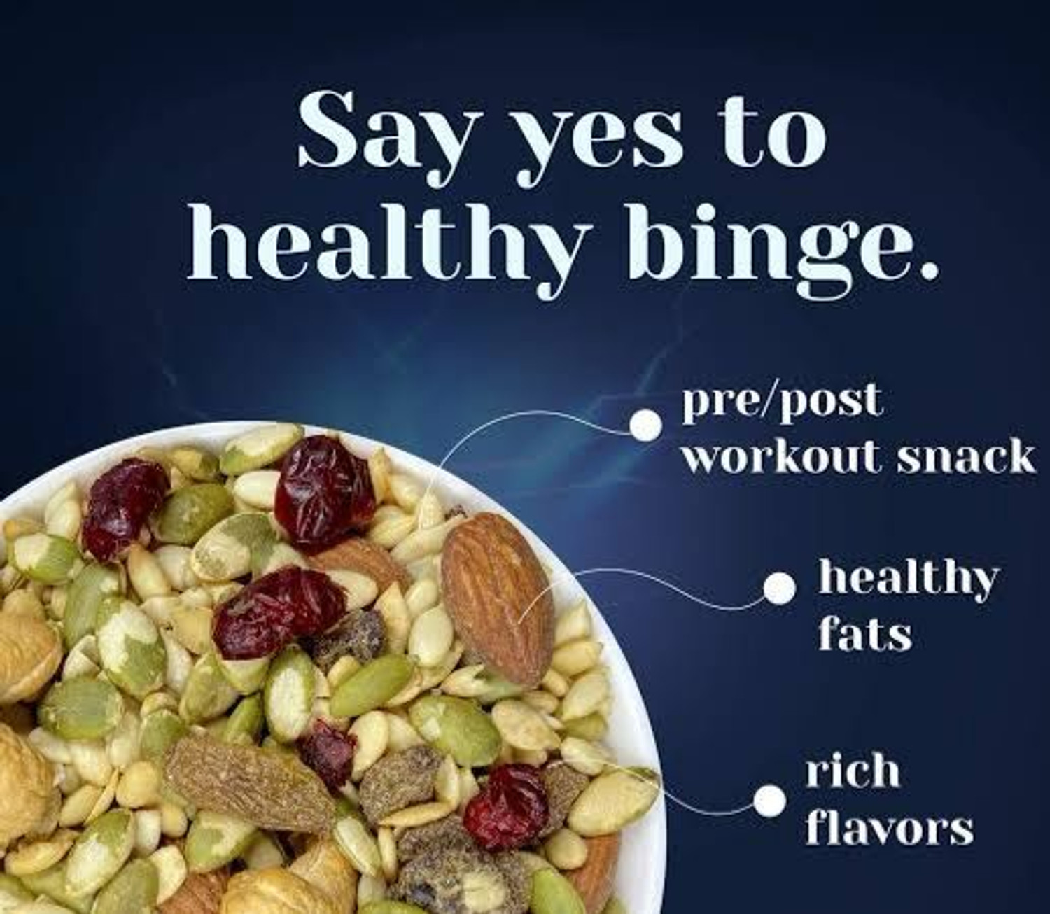 Image of Bite Of Dight PREMIUM QUALITY HEALTHY TRAIL MIX OF NUTS ,& SEEDS (250GM) Assorted Seeds & Nuts