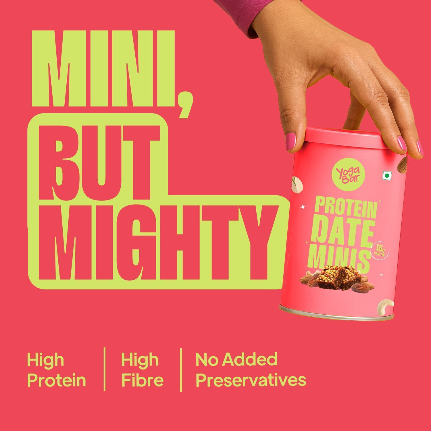 Image of Yogabar Date bites protein minis classic Dates