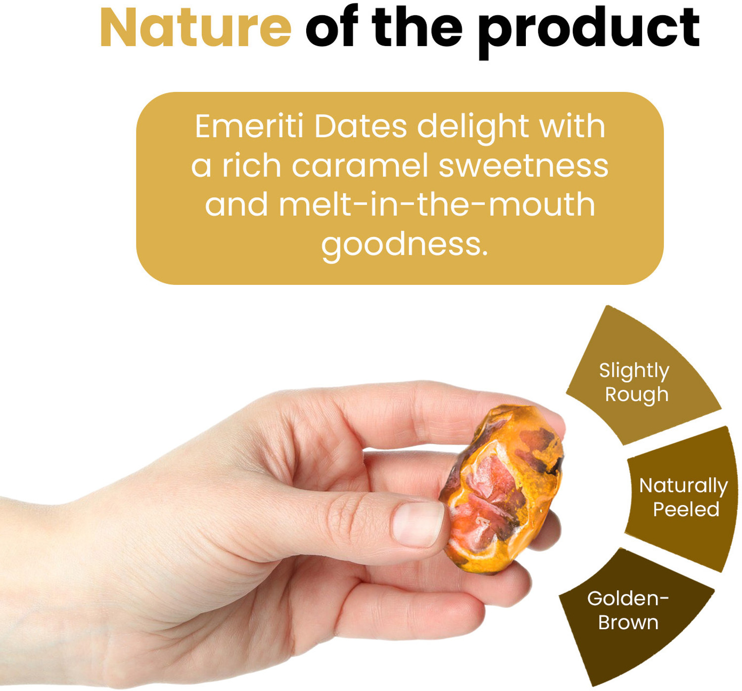 Image of Nutraj Emirate Khalas Dates 500g, Khajoor, Khajur, Dry Fruits Dates