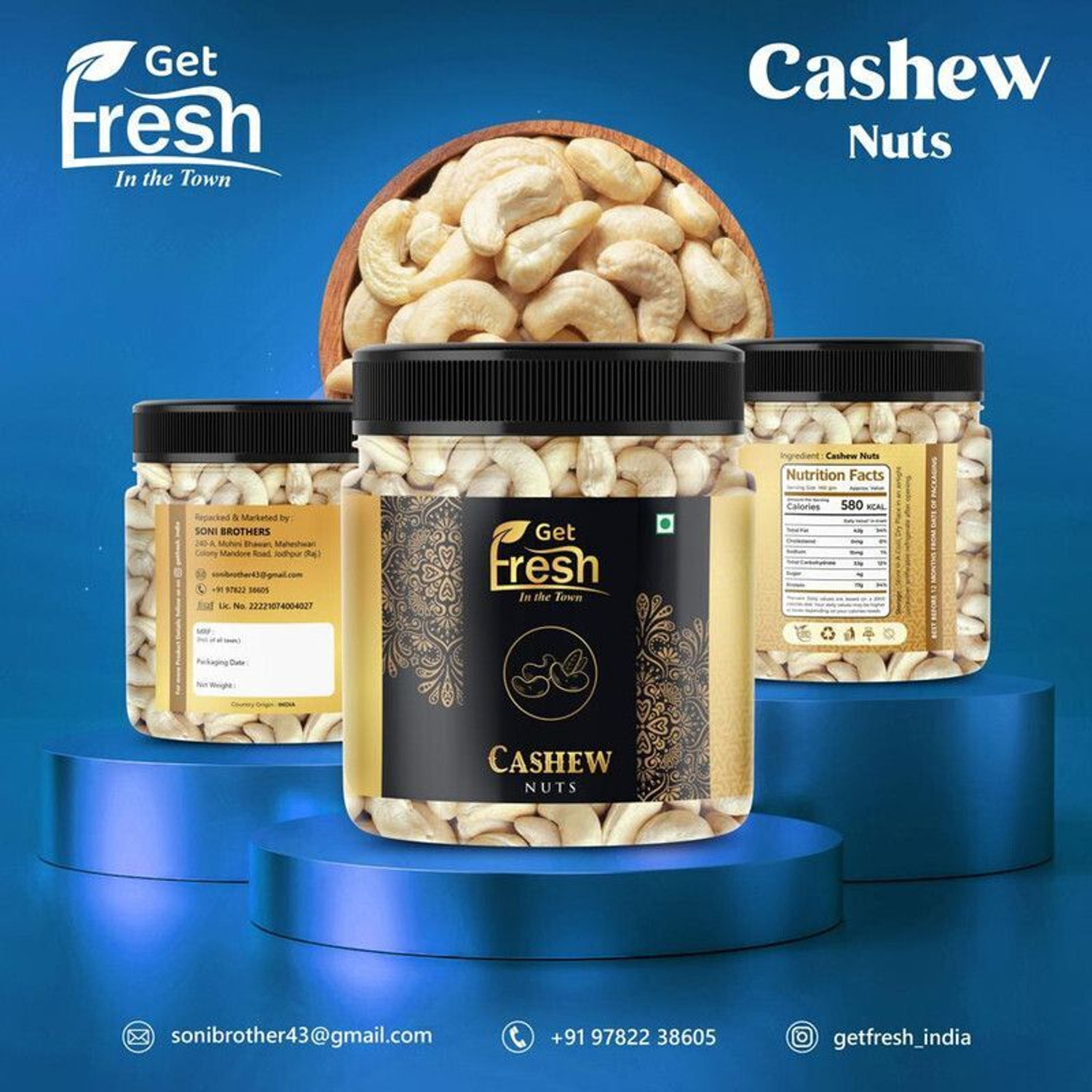 Image of Get Fresh ED 197 Cashews