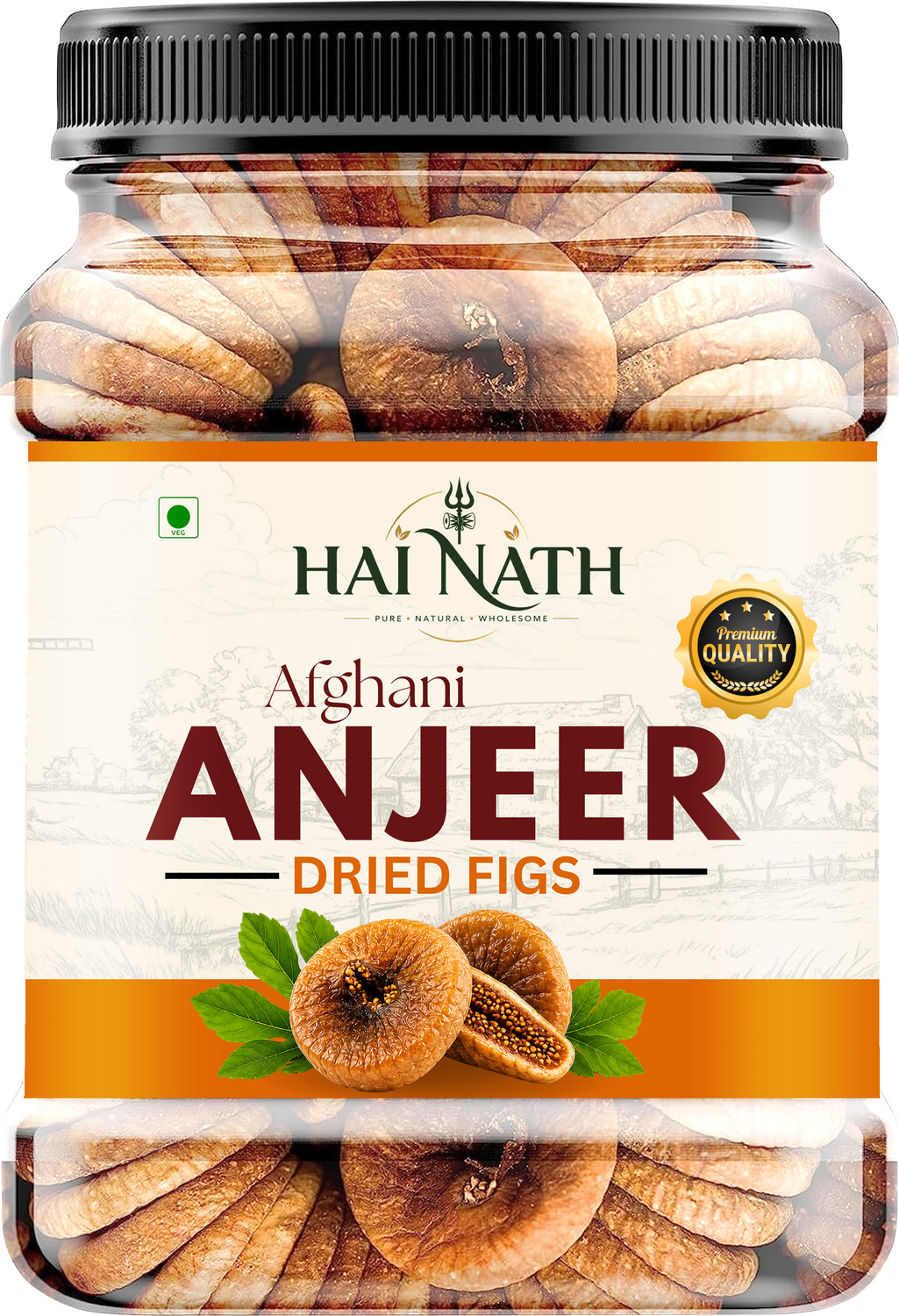 Image of HAI NATH Premium Afghani Anjeer | Naturally Sweet,Soft &Healthy Dried Figs (1 x 1000 g) Figs