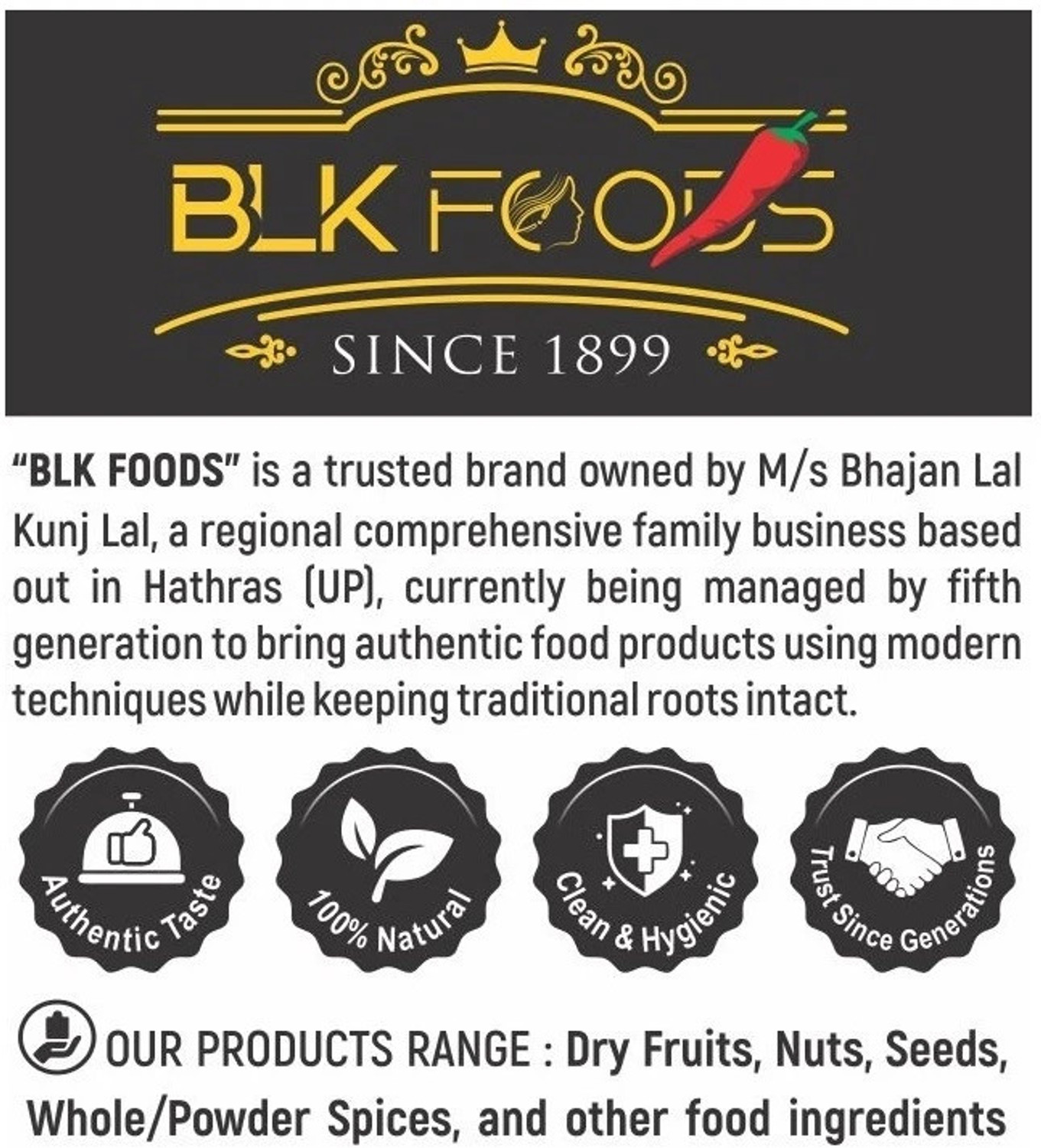 Image of BLK FOODS Select Dates Dry Yellow | Sukha Khajoor (Chuara) Dates