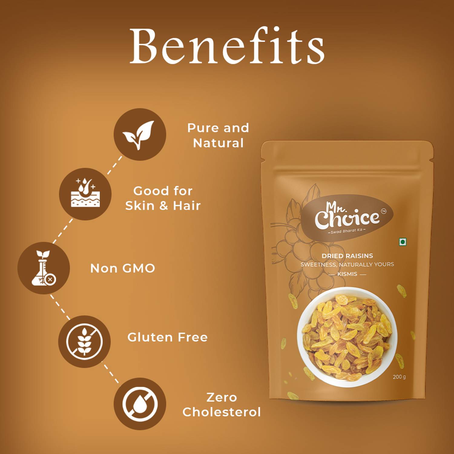 Mr Choice Natural Cashew & Raisin 200g Combo - Image 3