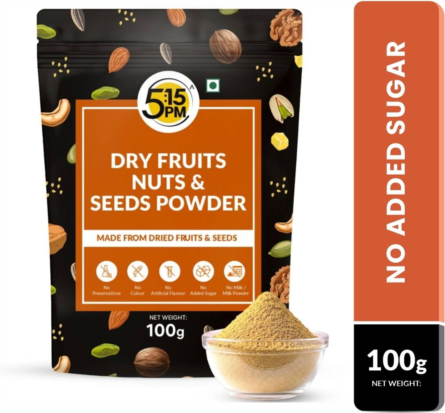 5:15PM 100% Pure Nuts & Dry Fruits Powder For Adults | Boosts Immunity | No Added Sugar Dry Dates