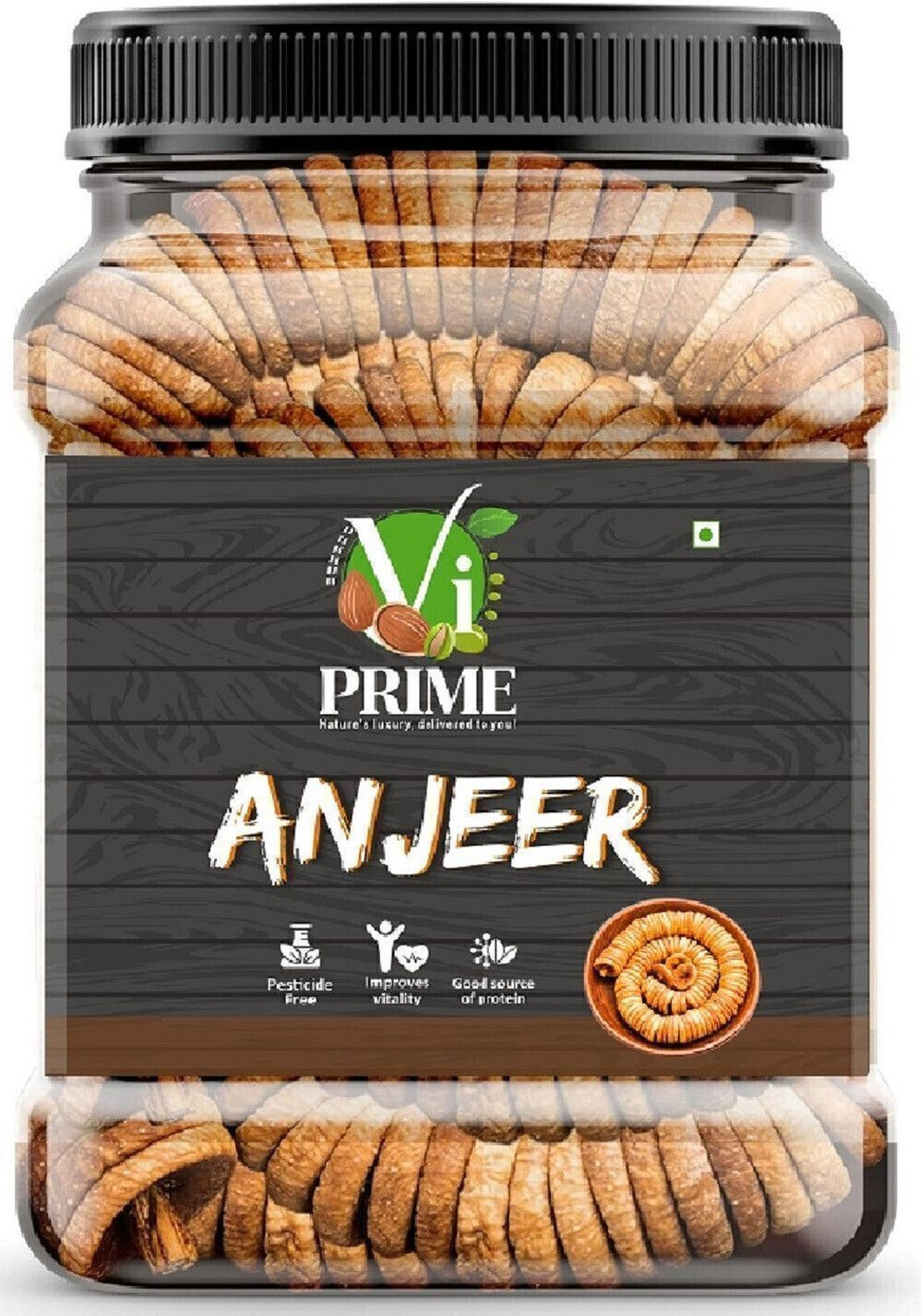 Image of VI PRIME Dried Figs | Afghani Anjeer Dry Fruits | Medium Size Anjir Pouch Figs