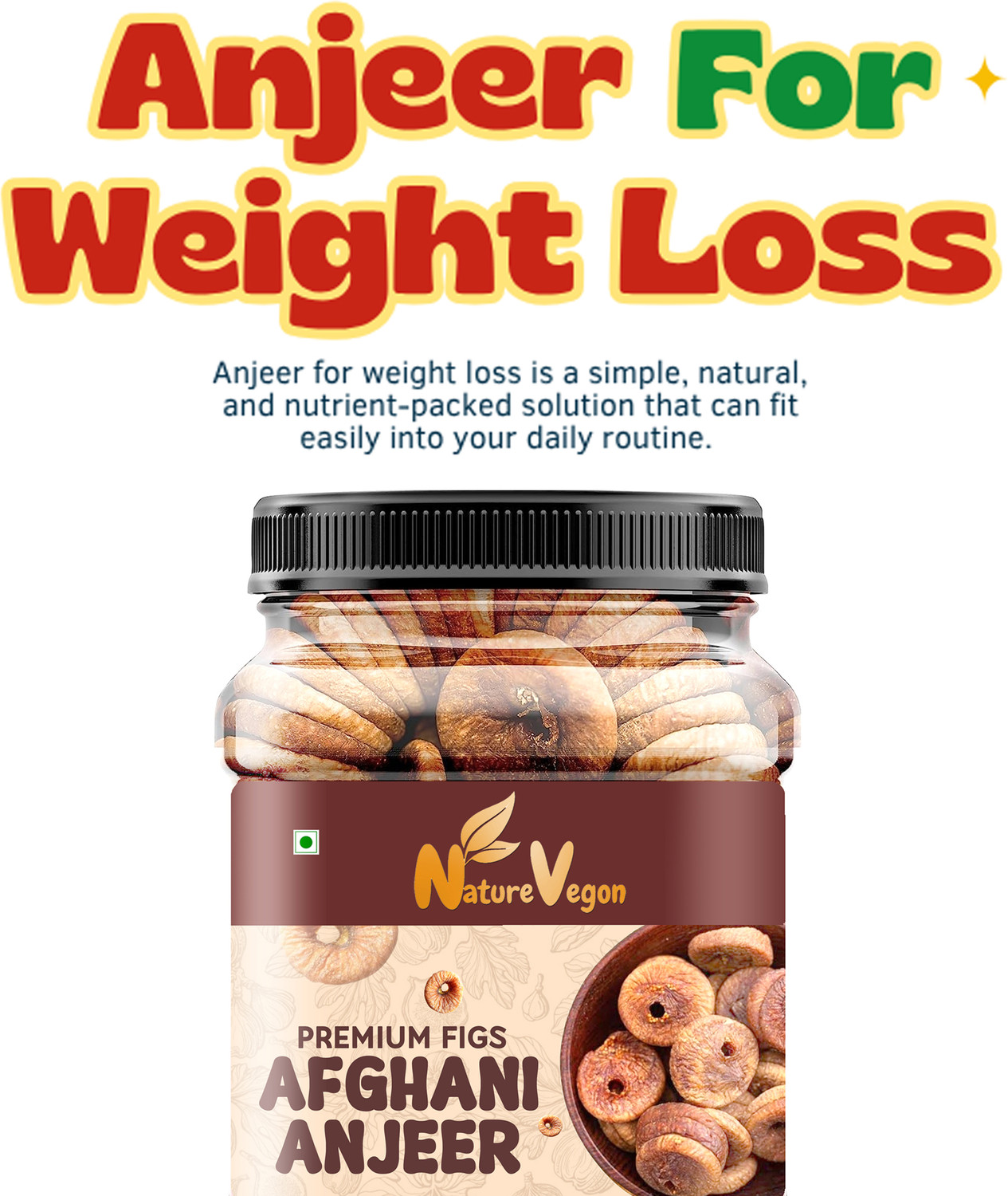 Image of nature vegon Anjeer Figs 1Kg Figs