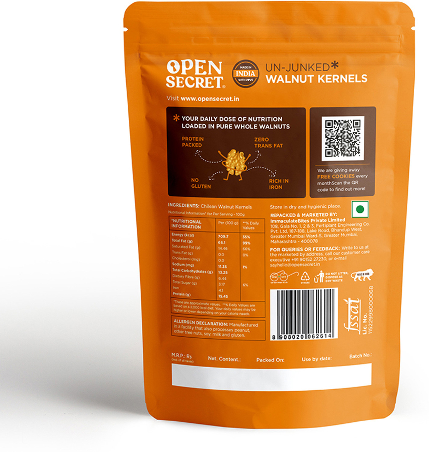 Image of OPEN SECRET Premium Dry Fruit Kashmiri Protein Rich Walnuts