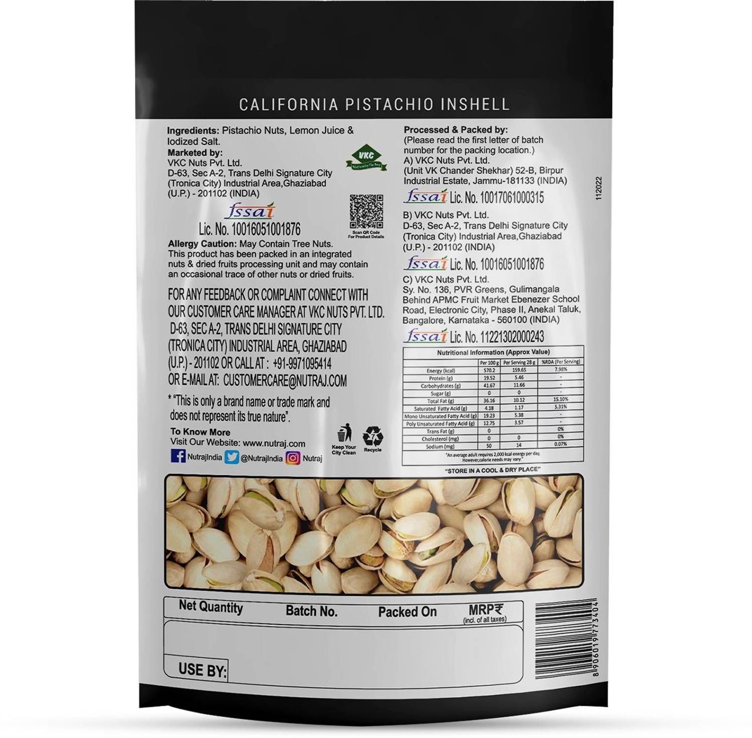 Nutraj California Roasted & Salted Pack of 1 · 250 g (250 g total) - Image 2