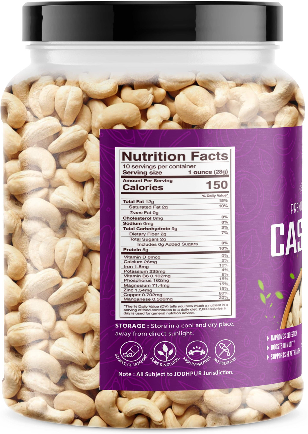Image of Nature Purify Cashew | Premium Kaju | Rich Creamy Taste | Healthy & Delicious Cashews Cashews (1 x 500 g)