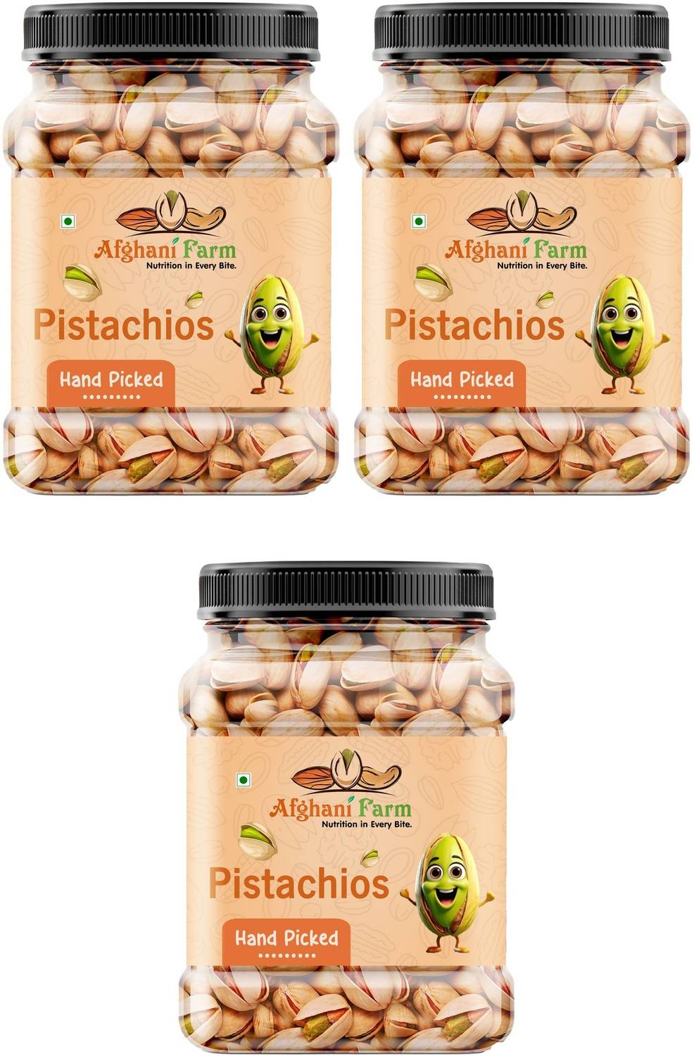 Afgani Farm California Inshell Pistachios Pack of 3 | Healthy & Crunchy Nuts And Dry Fruit | Pistachios