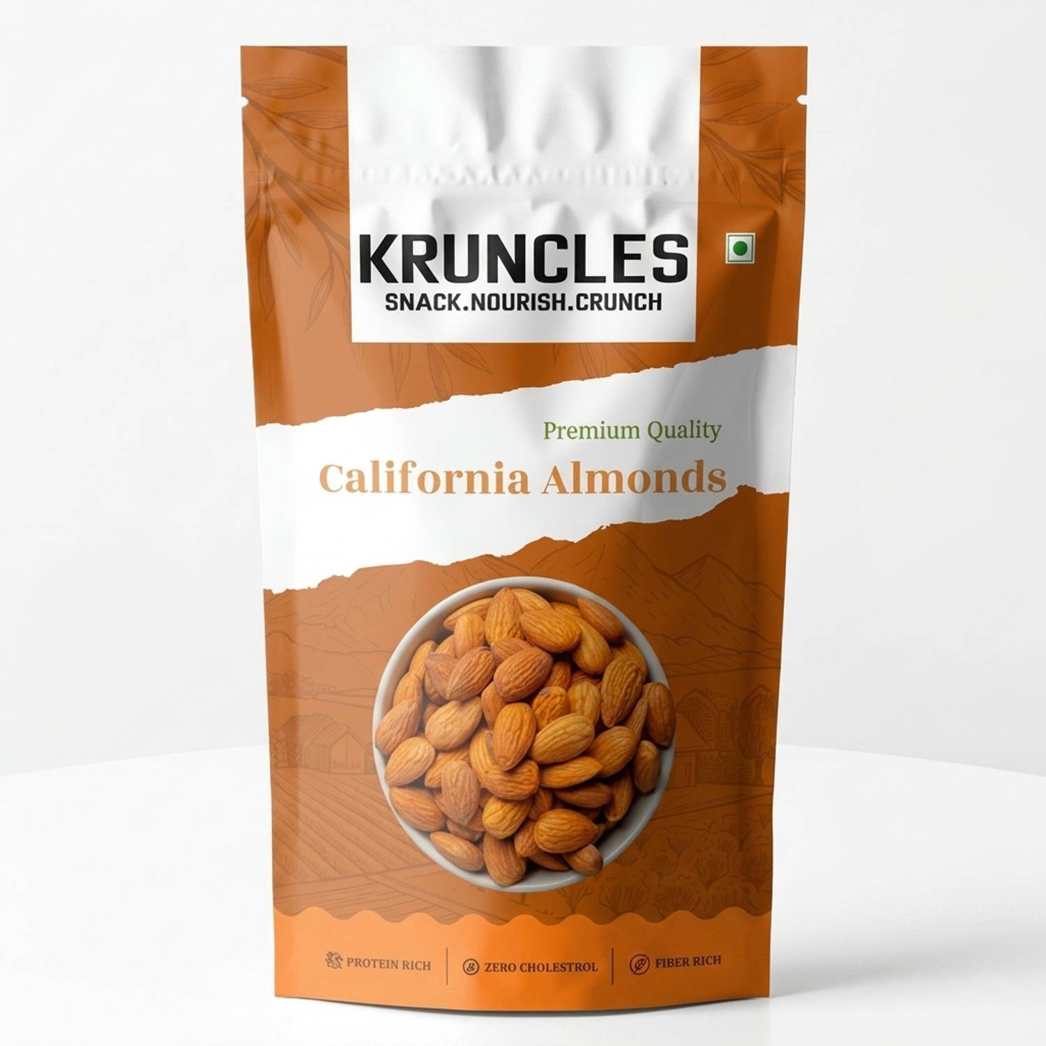 Kruncles Premium California Almonds |Protein, Calcium, Magnesium,...mo