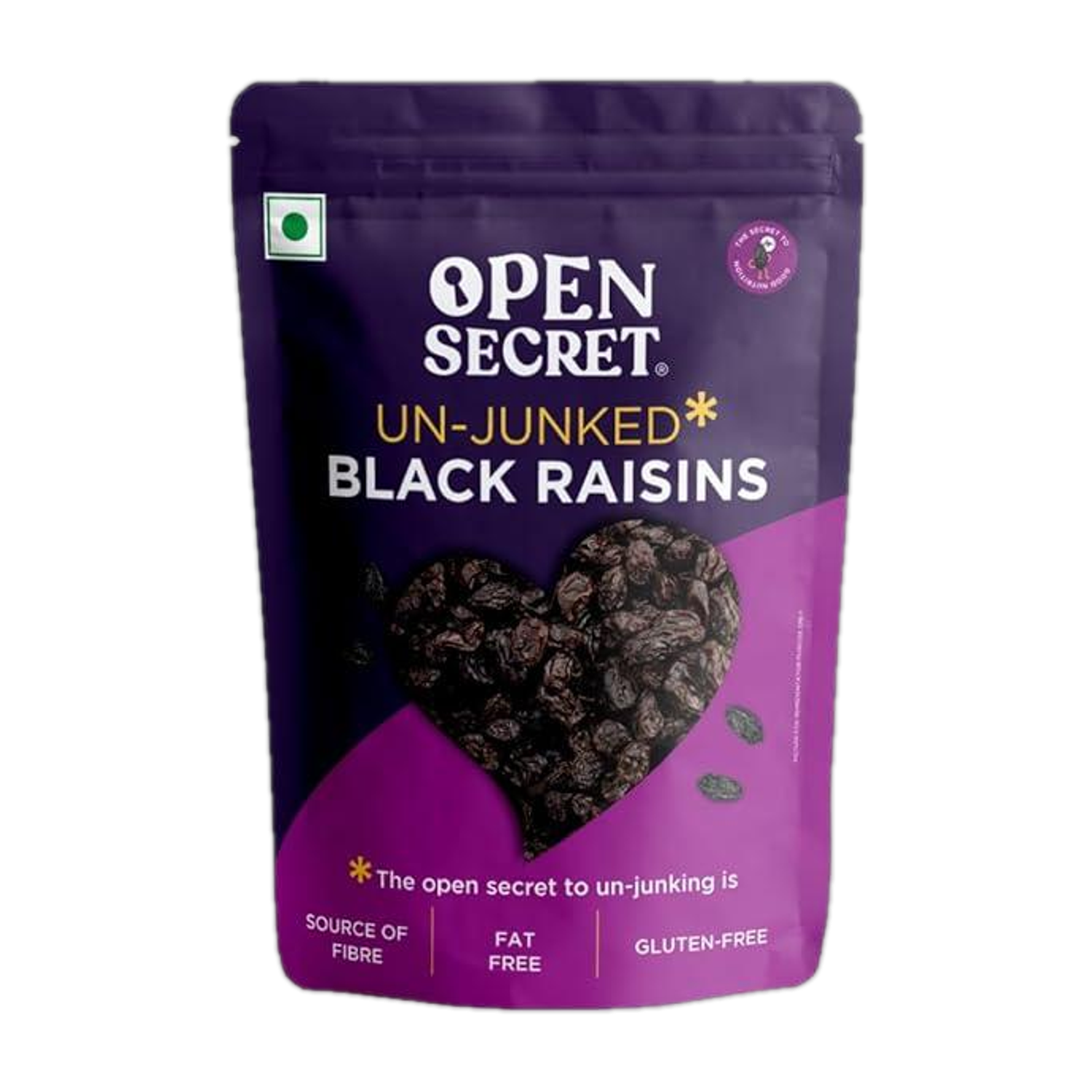 Image of OPEN SECRET Premium Seedless Black Raisin (Kishmish) Daily Nutrition Dry Fruit Raisins