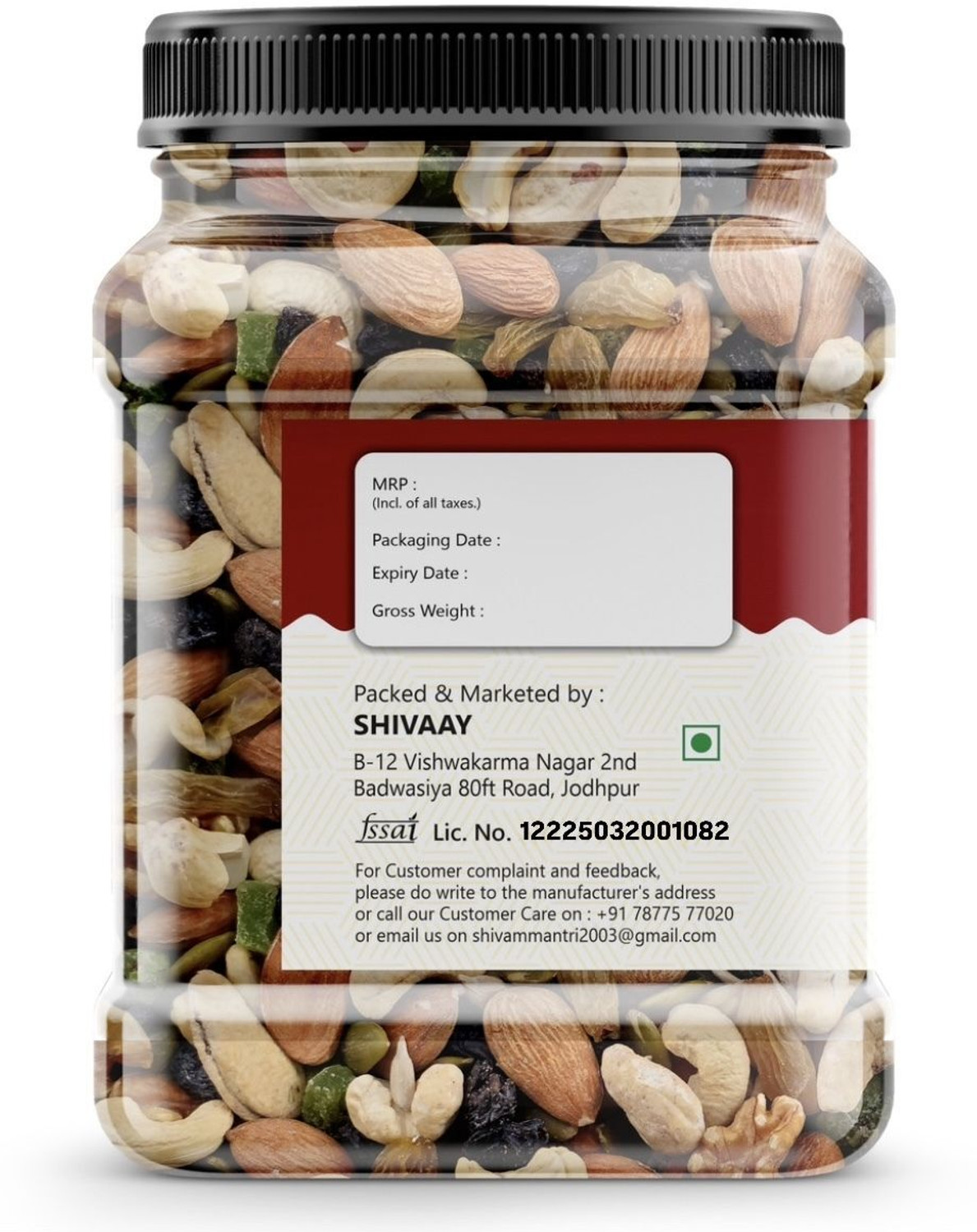 Image of SHIVAAY mixed dry fruits panchmeva premium quality trial nutmix Almonds, Cashews, Raisins, Apricots, Assorted Seeds & Nuts, Dates