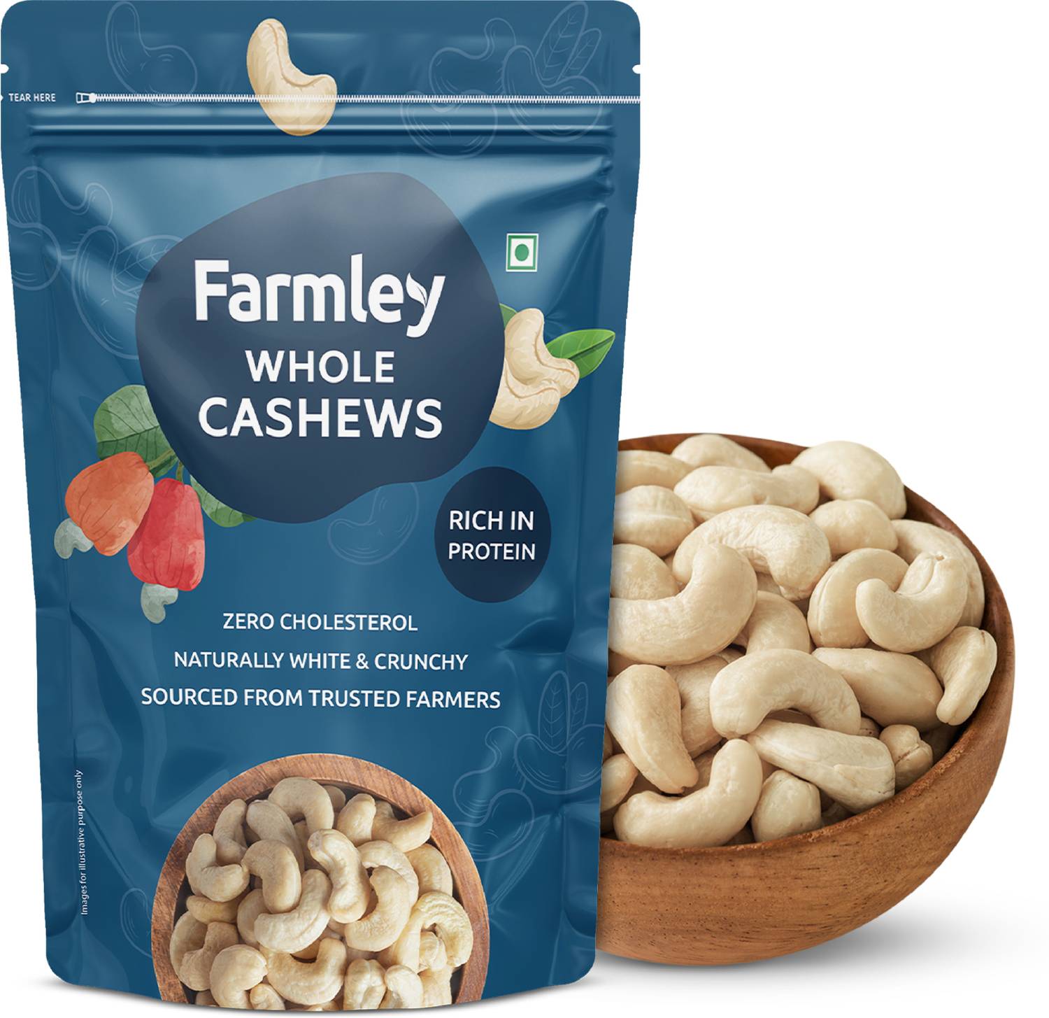 Farmley Whole Raw Kaju Cashews - Image 2