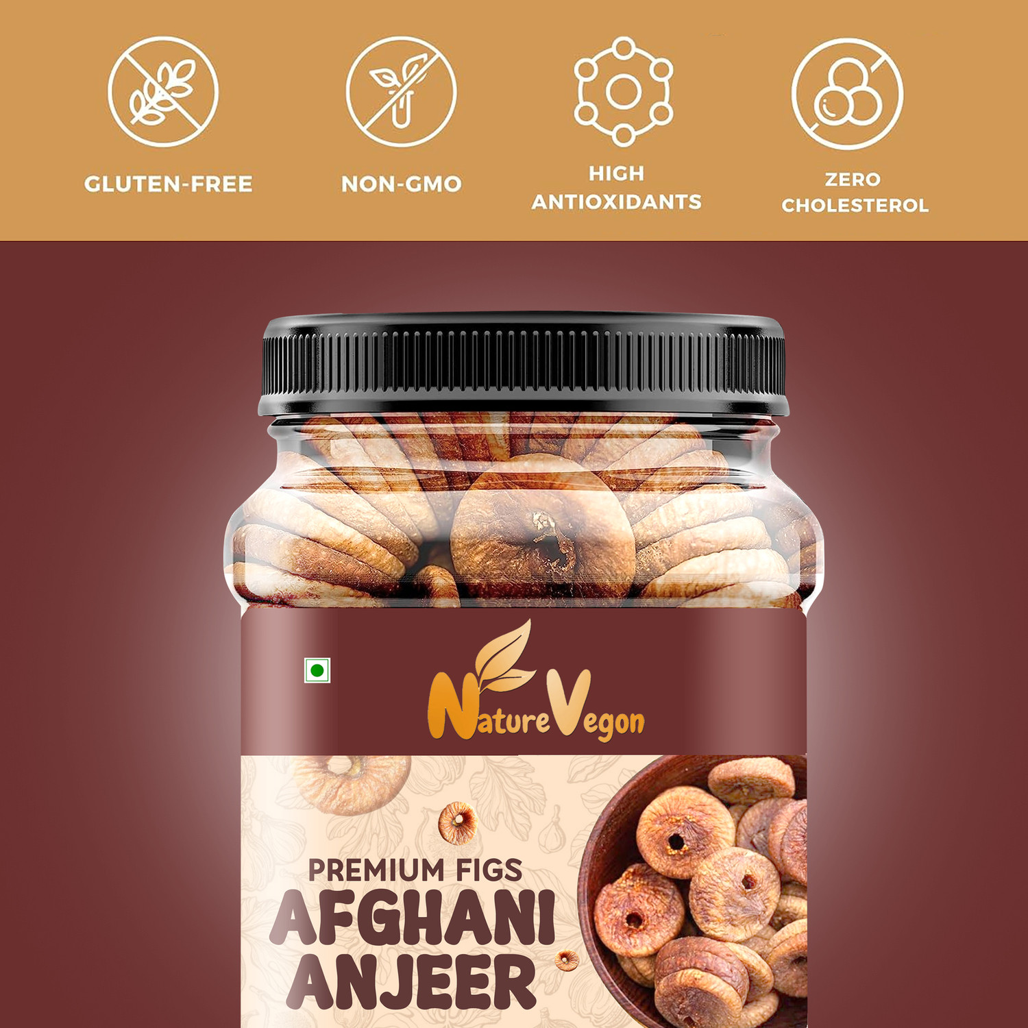 Image of nature vegon Anjeer Figs 1Kg Figs