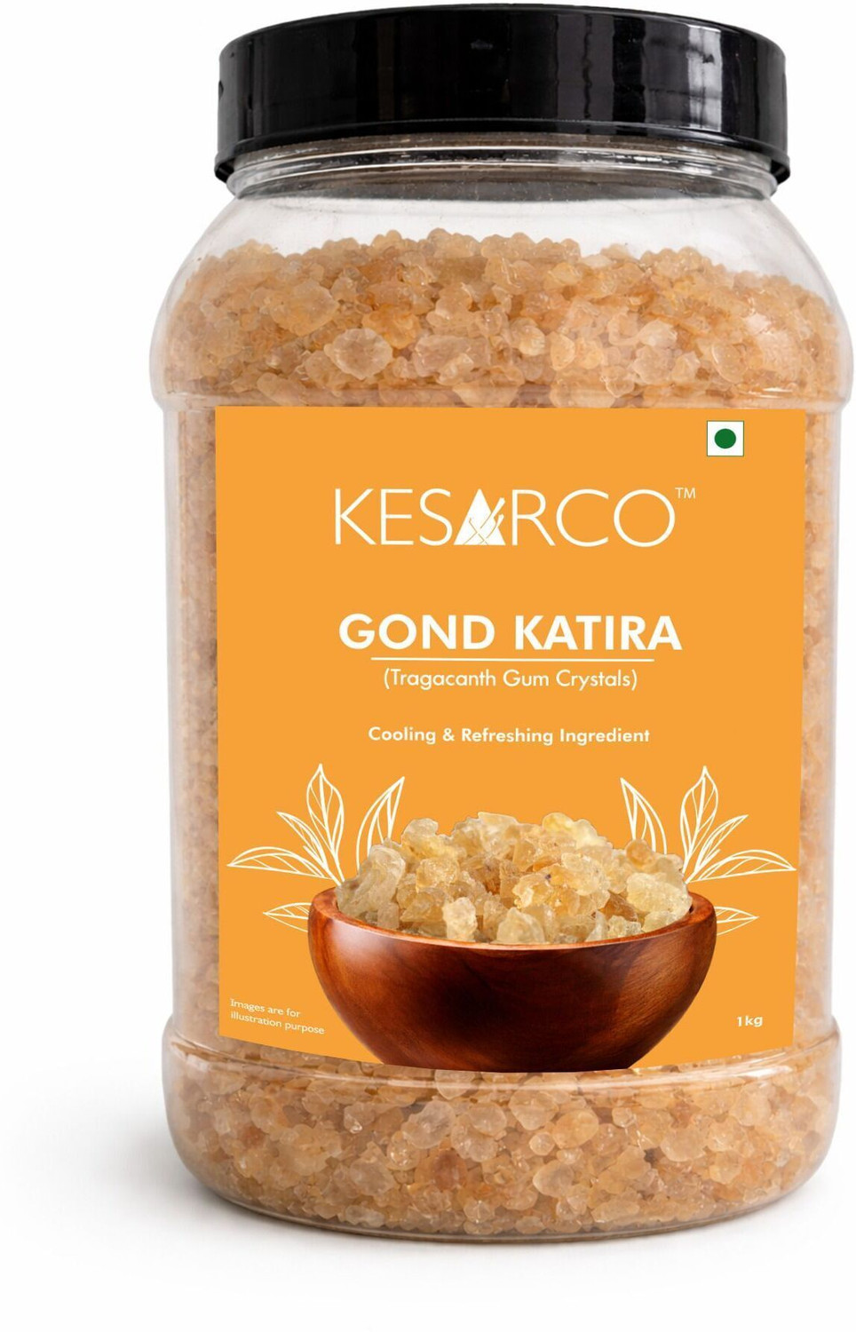 Image of KESARCO Gond Katira Pure (Edible) | Tragacanth Gum | High Cooling Properties | Dried Gum